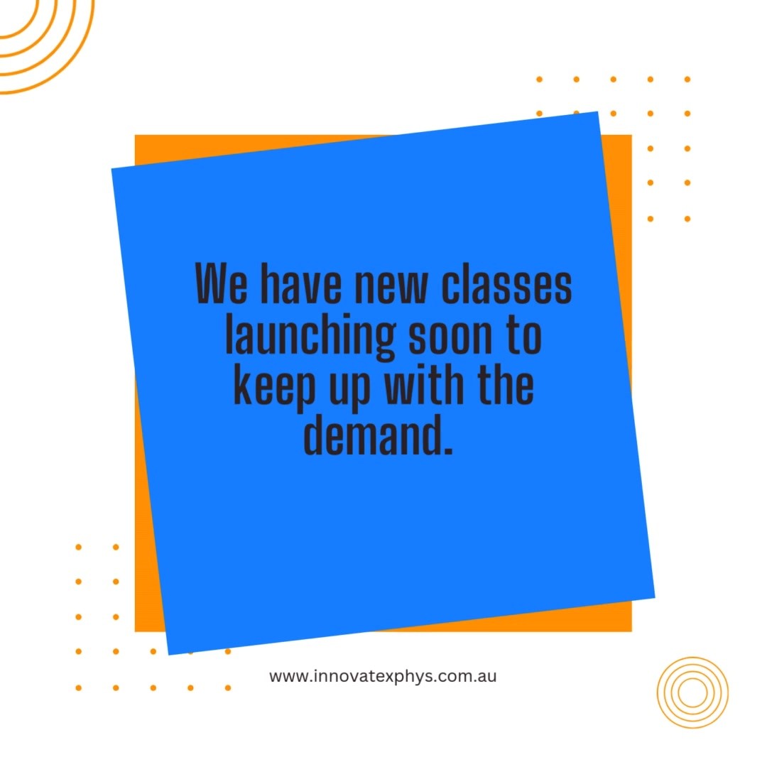 From 4 to 18 Classes – and Still Growing!
Here is some more overheard feedback (posted with permission of course!)
Our group classes have grown rapidly, and for good reason!
Run by qualified Exercise Physiologists
Focused on fun, inclusive, results-driven sessions
Priced to keep healthcare accessible
At Innovate, our clients mean everything — and we're proud to offer expert-led classes that truly make a difference.