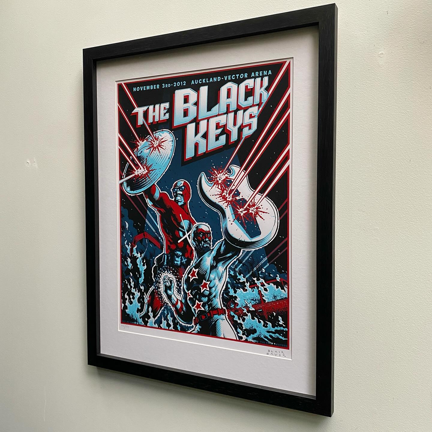 Ready to hang! Buy now, in the gallery or online at our webstore.
#blairsayer
#theblackkeys
#larsonjuhlnz
#wellingtonframers
#nzframers