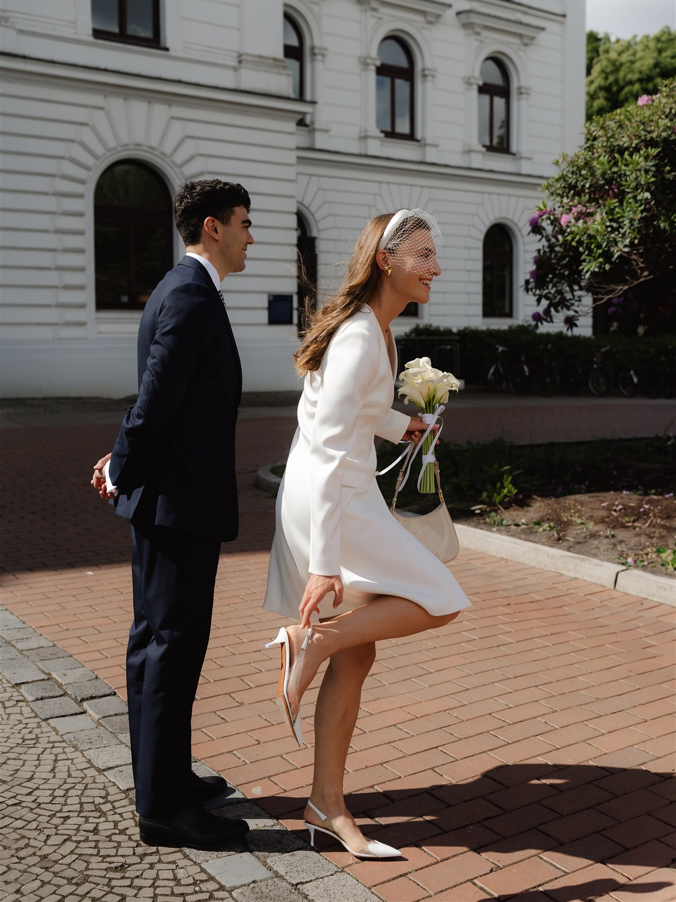 Still not over those civil wedding moments with H&B 🤍 Bouton Blazer Dress by @kaviargauche_official
#civilwedding #wedding #weddingphotography #kaviargauche #hamburgwedding #weddingdetails #hochzeitsfotos #marinaandchris #marinaandchrisphotography