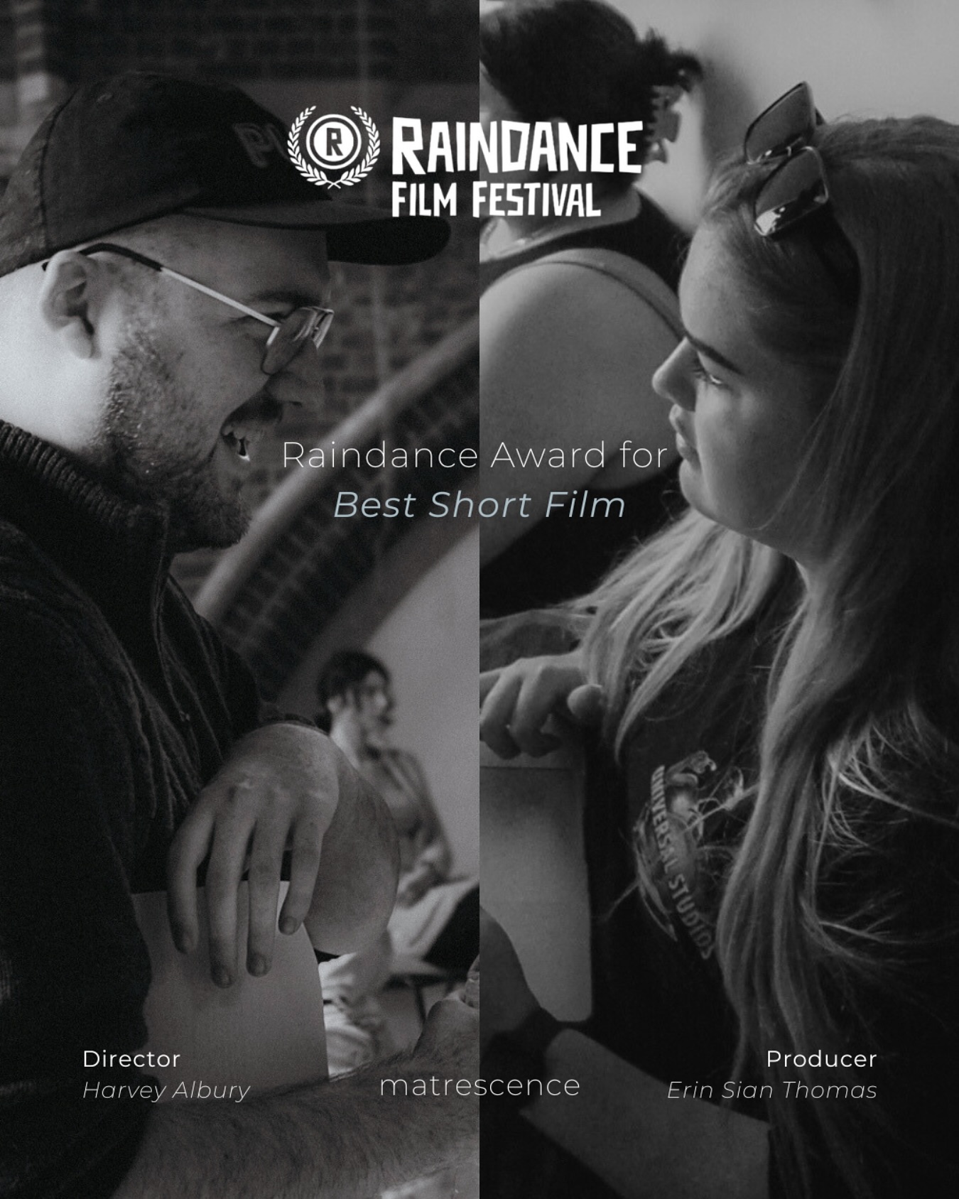 We are absolutely thrilled (and still in disbelief) to announce that Matrescence has won the Raindance Award for Best Short Film, in recognition of Harvey & Erin's work as director and producer! ๐๐ฌ
A huge thank you to @raindancefilmfestival and @elliot_grove for this incredible honour. It means the world to have a film so personal to us be recognised in this way.
For those who arenโt aware, Raindance is the UKโs largest independent film festival! โจ
This film has meant so much to us from day one, and to see it resonate with others in this way has been nothing short of surreal. Thank you to everyone who supported us along the way.๐ฅบ๐ฉต
๐ฌ Harvey Albury โข @harvey_albury_films
๐๏ธ Erin Sian Thomas โข @erinsianthomas
.
#matrescence #raindance #bestshortfilm #womeninfilm #emergingfilmmakers #universityofportsmouth #filmfestival #shortfilm #indiefilm #studentfilm #postnataldepression