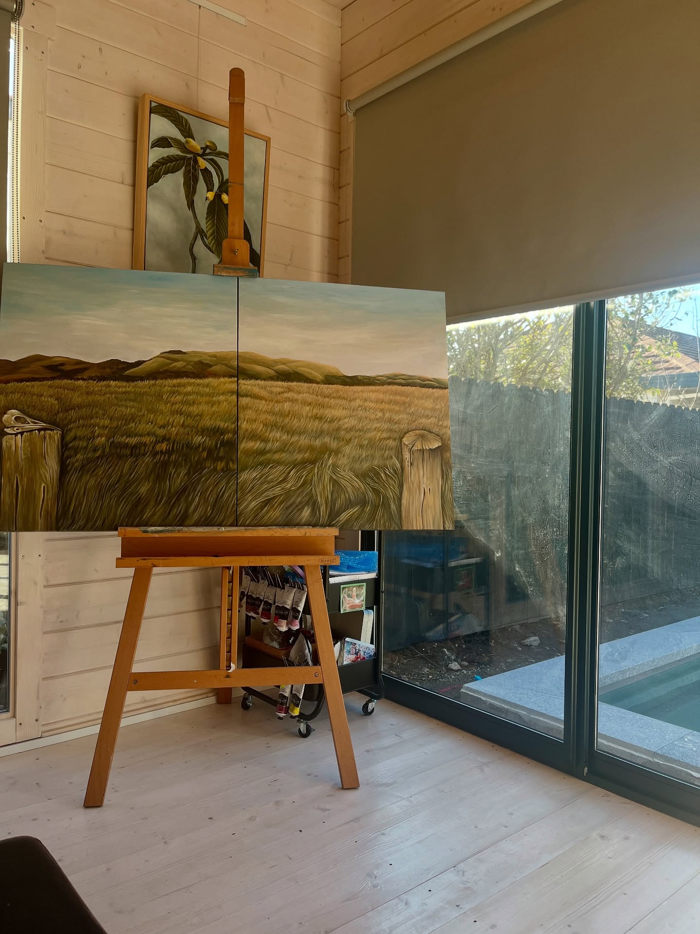 This poor behemoth of a project was put aside for the last year as life circumstances changed and I become known as āthe chick that paints everythingā - well it was everything but this beauty which I canāt wait to get back to. Iām not even sure where Iāll hang it now itās so huge ha ha.