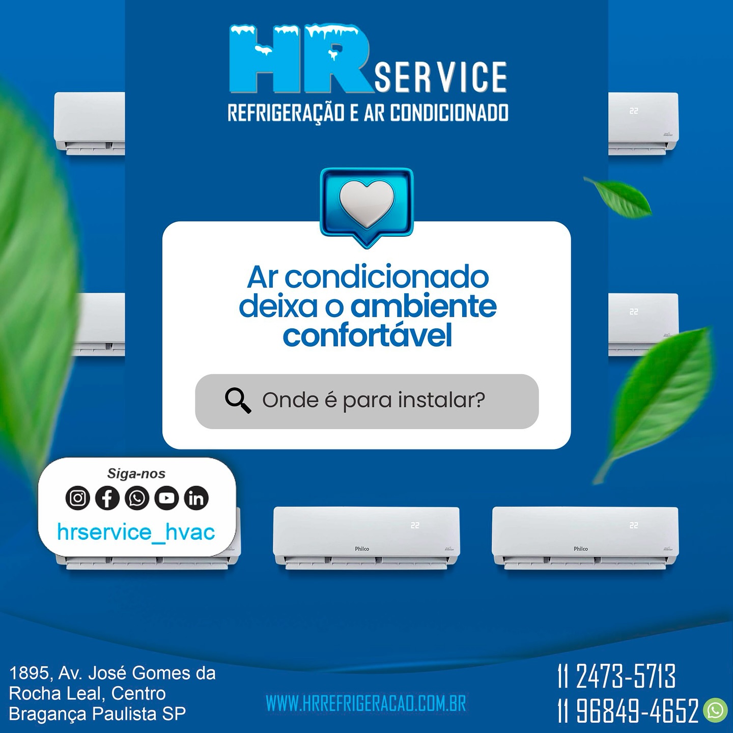 🌬️❄️ Ar-condicionado: conforto na medida certa! ❄️🌬️
Nada como entrar em um ambiente climatizado nos dias quentes ou manter o conforto térmico no frio, não é mesmo?
Mas você sabe onde é o melhor lugar para instalar o ar-condicionado? 🤔
Uma instalação correta faz toda a diferença para garantir o máximo desempenho e economia!
📍 Dicas para escolher o local ideal:
✅ Instale em uma parede que não receba luz solar direta;
✅ Evite locais com grande circulação de ar (como perto de janelas ou portas);
✅ Posicione o aparelho de forma que o ar seja distribuído de maneira uniforme no ambiente;
✅ Para quartos, o ideal é que o fluxo de ar não vá direto para a cama.
Um ambiente confortável começa com uma boa escolha — e uma instalação profissional faz toda a diferença! 😉
👉 Ficou com dúvidas? Fale com a gente e garanta o conforto perfeito para sua casa ou empresa!
#arcondicionado #confortotérmico #instalaçãocorreta #climatizacao #ambienteconfortável #dicadodia