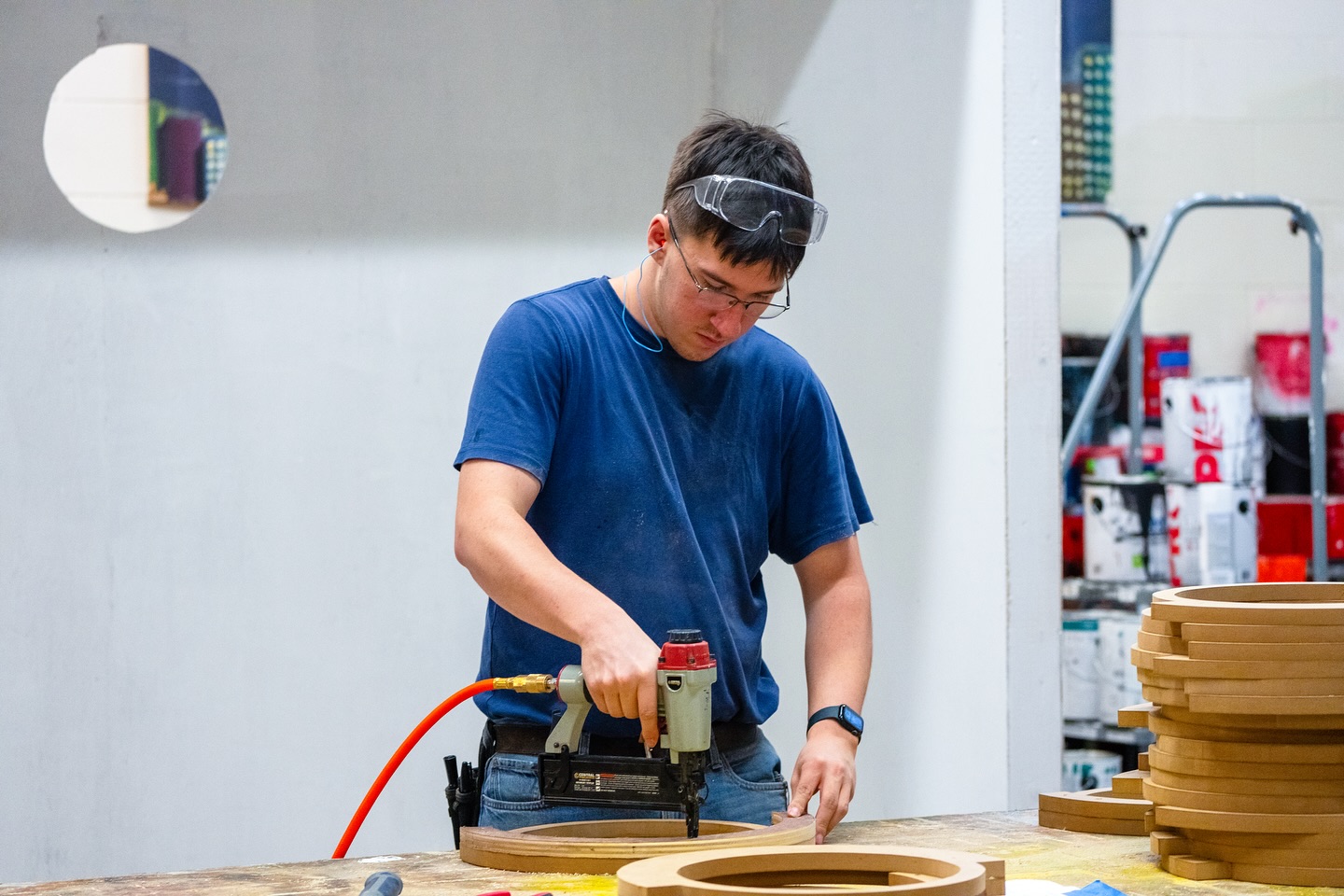All hands on deck! Only 10 days until opening night of Anything Goes! ⚓️ 🚢 ✨ #SSTISEASON18