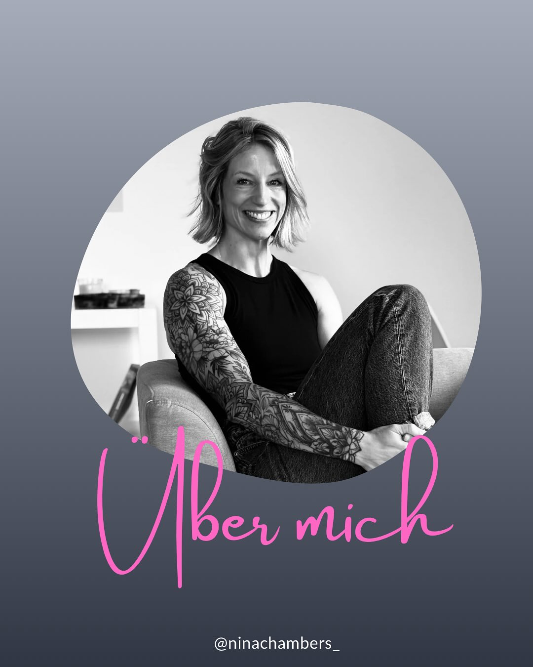 Ein paar Einblicke in meine Haltung, meinen beruflichen Weg und das, was mir in der Arbeit wichtig ist 🌷
Schön, dass du da bist!
📬 Fragen oder Termin? Schreib mir gern 😊
🔗 www.ninachambers.de
