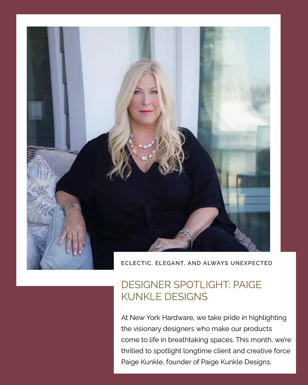 Thank you @newyorkhardware for including Paige Kunkle Designs as your Designer Spotlight!
My projects wouldn’t feel polished without the finishing touches that New York Hardware provides ✨
Read the full feature at the link in my bio!
#interiordesign #interiordesigner #orangecounty #orangecountydesigner #newyorkhardware