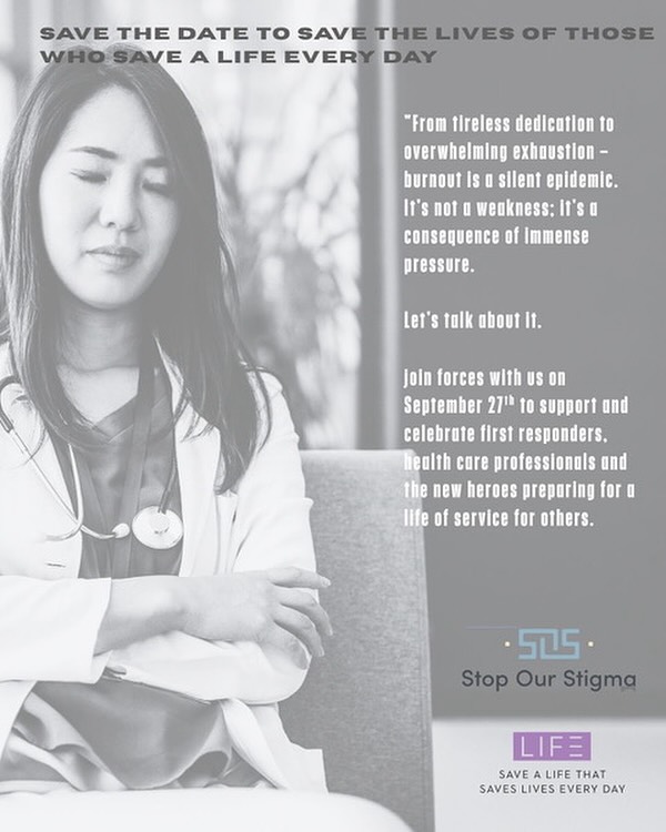 Burnout isn’t weakness—it’s a warning sign.
Join us on September 27th as we honor the courage of first responders, healthcare workers, and students training to serve others. Link in bio to purchase tickets.🎟️
Let’s break the silence around burnout and support those who show up every day for us.
💜 Save the date.
🩺 Save a life that saves lives every day
· #livinginfulfilledenlightenment
· #LIFEsavers
· #SOS
· #StopOurStigma
· #FallGala2025
· · · #SupportOurHeroes
· #HeroesMentalHealth
· #SaveOurHeroes
· #FirstResponderWellness
· #HealthcareHeroSupport
· #MentalHealthMatters
· #BeyondTheFrontLines
· #MakeADifference