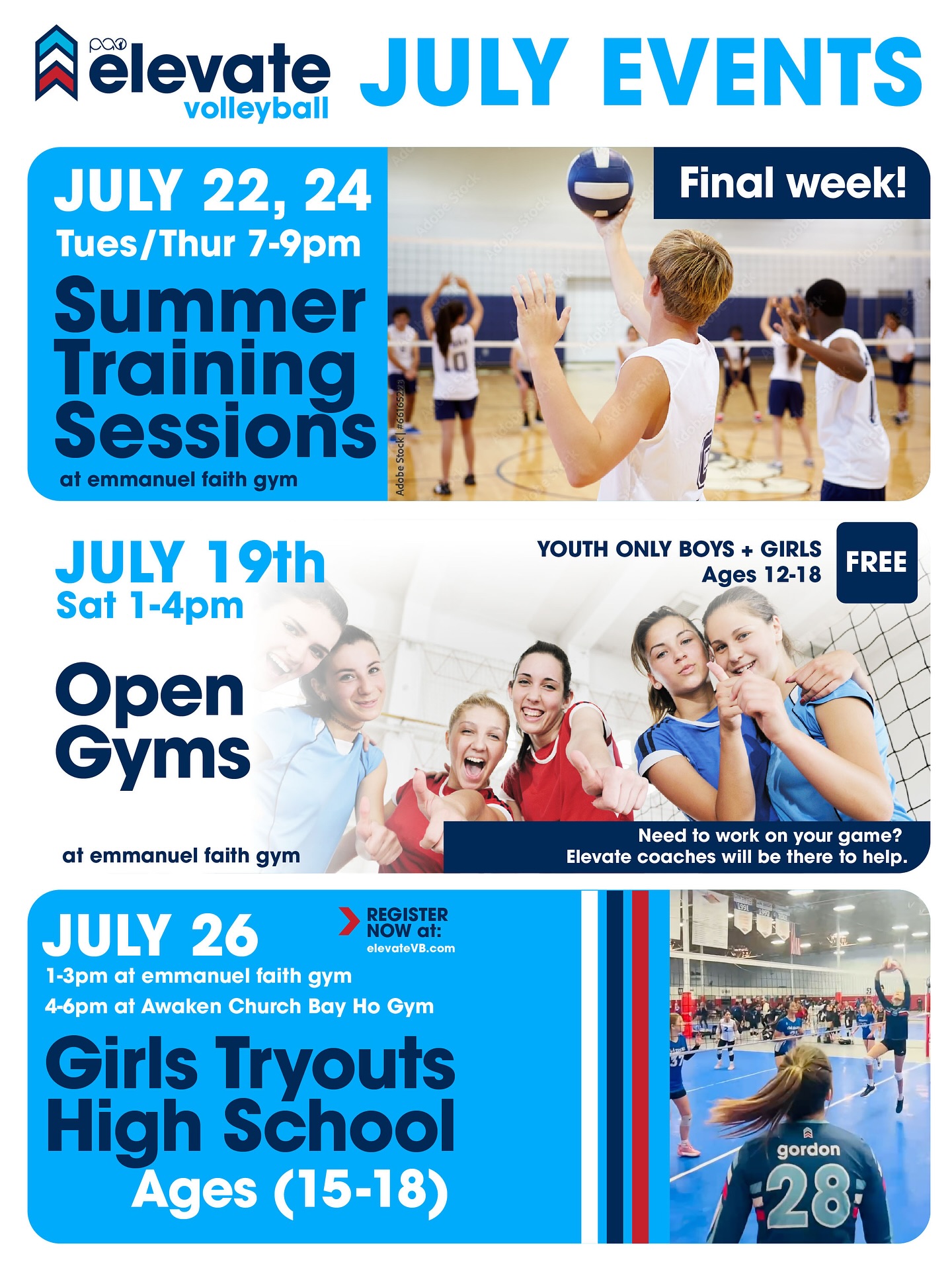 Join us in July!!