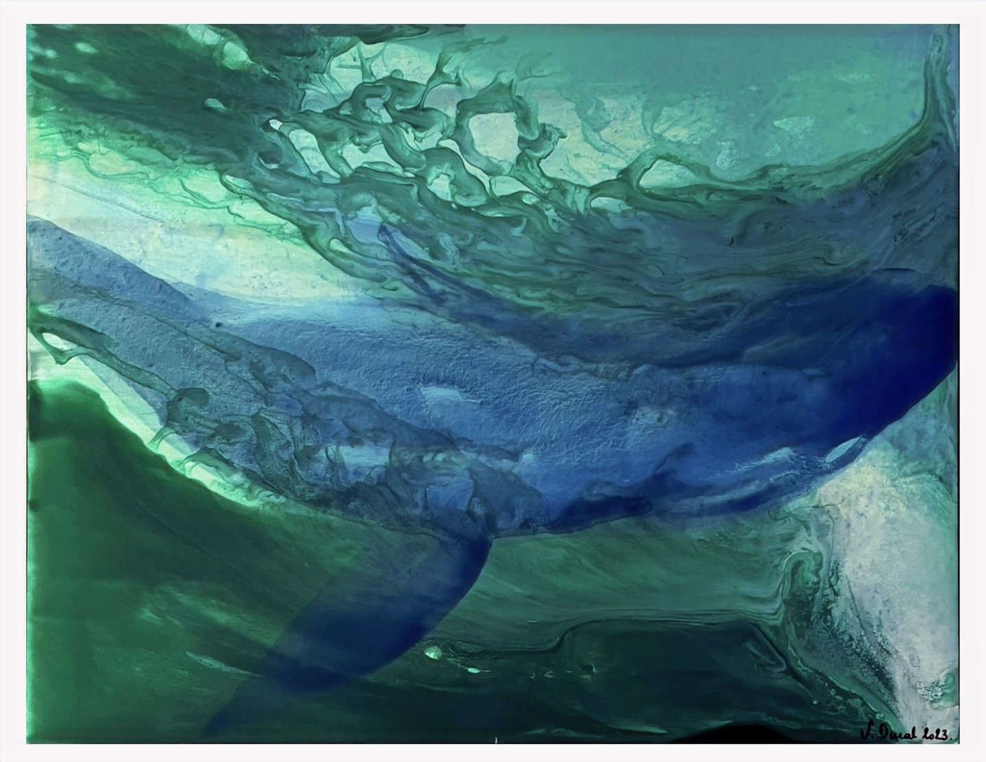 🔴 Merus a trouvé acquéreur et harmonise un nouvel espace intérieur pour mon plus grand bonheur ❤️
Une touche d’élégance, 'Mérus' !
Des couleurs bleu et vert qui dansent sur la toile dans un ballet aquatique 🌊💚
À retrouver sur le site (link in bio)
#peintureabstraite #peintureacrylique #veroniquedural #artistemartinique abstractpain