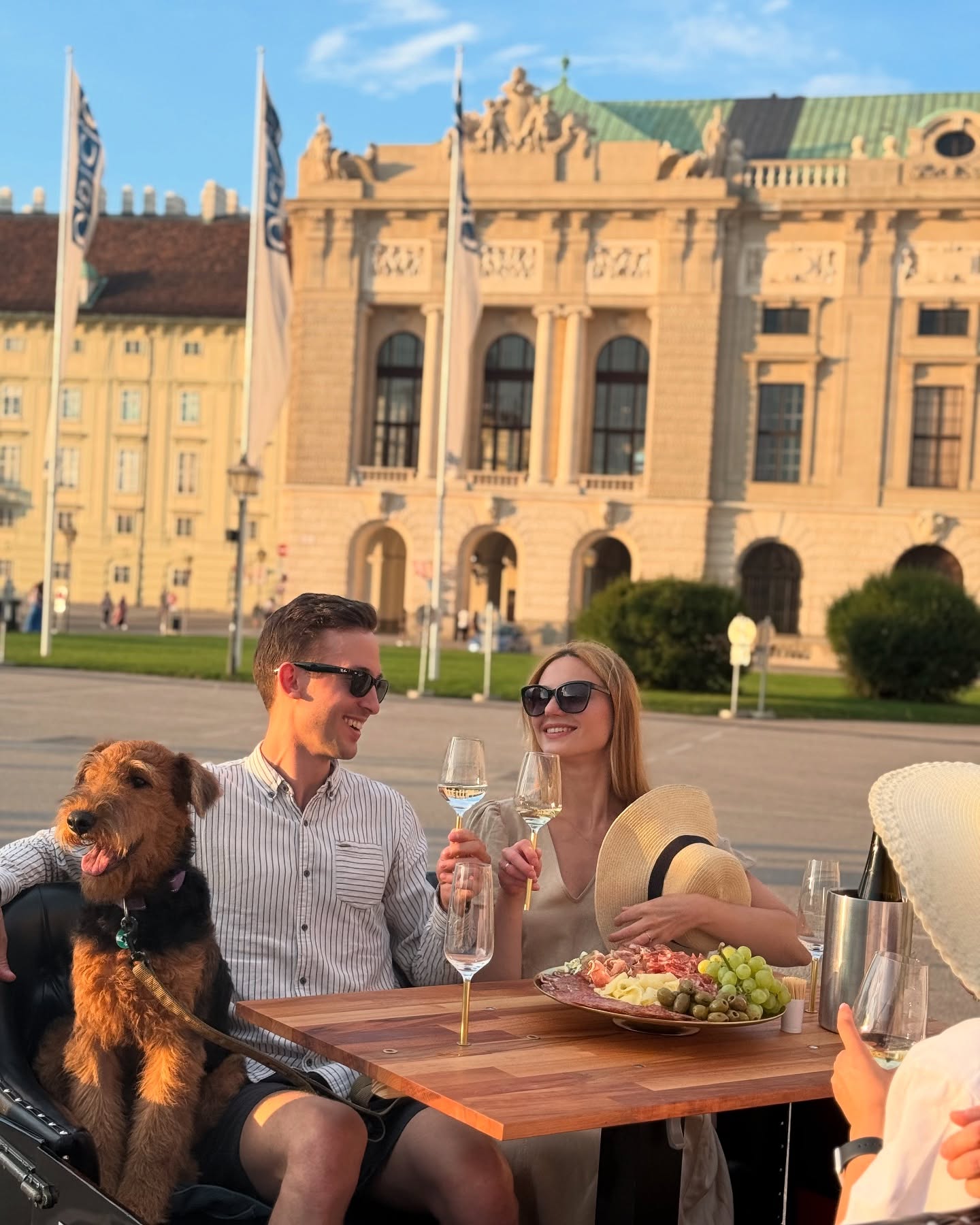 🍷✨ Vienna Dinner Rides – Wine Tasting in Motion ✨🚗
Taste Vienna on the move!
Join us for a unique wine-tasting experience aboard elegant vintage-style e-cars – a moving lounge through the heart of the city.
🍇 Curated selection of Austrian wines
🧀 Paired with gourmet bites from local producers
🎶 Relax to Viennese tunes as you sip and ride
Not a typical tour – it’s a wine tasting on wheels. Perfect for wine lovers, small groups, or anyone craving something original.
⚠️ Seats are limited – book now via the link in bio!
#AltesAKH #WienerBörse #Stadtpalais #Strudlhofstiege #Servitenviertel #PalaisCoburg #DonaukanalWien #PalaisNiederösterreich #AugartenWien #Volksoper #SigmundFreudMuseum #WienerGassen #RingToursVienna #heldenplatz #hofburg #burgtheater
