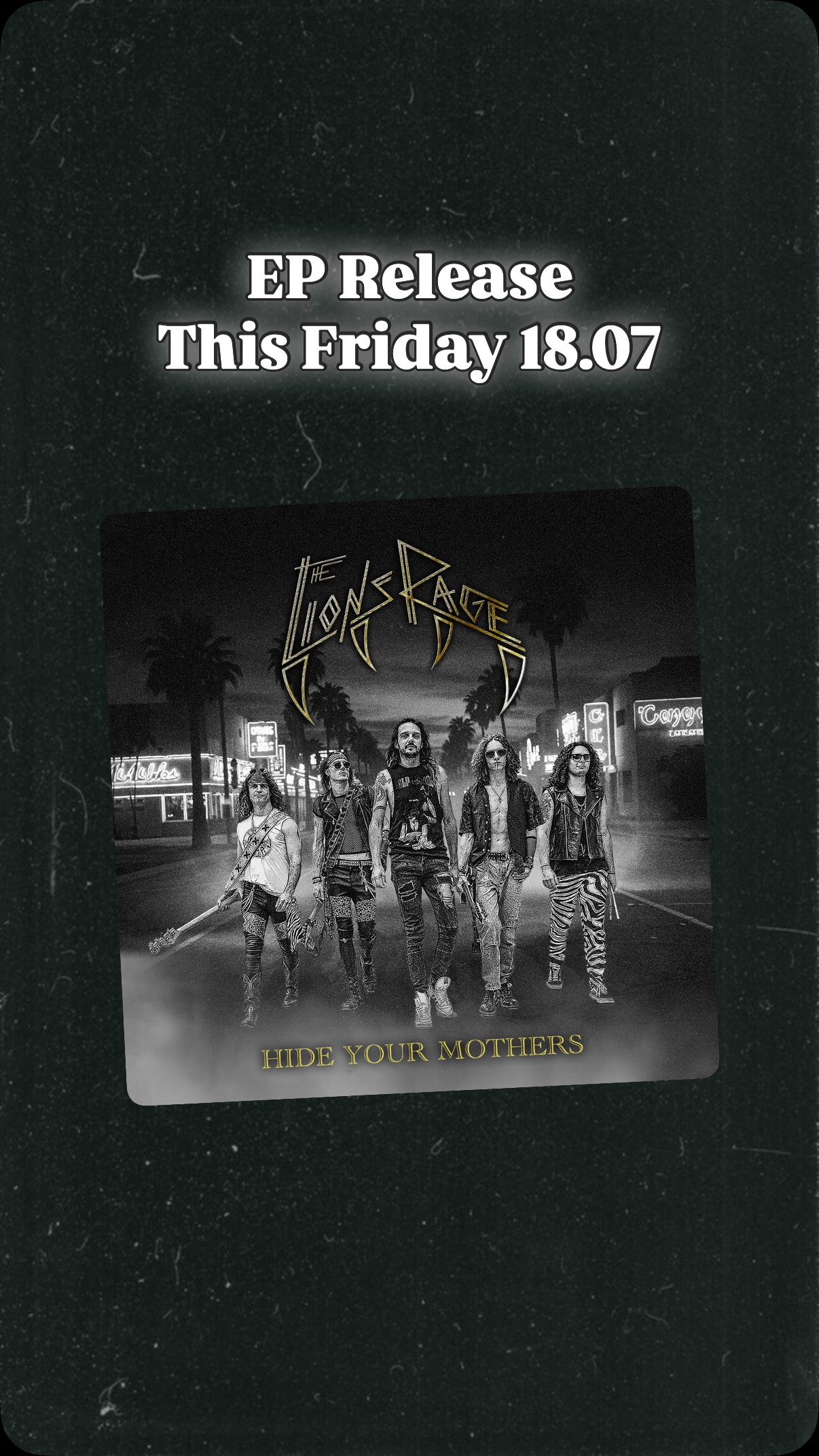 Get ready for our first EP - and don‘t forget to „Hide your mothers