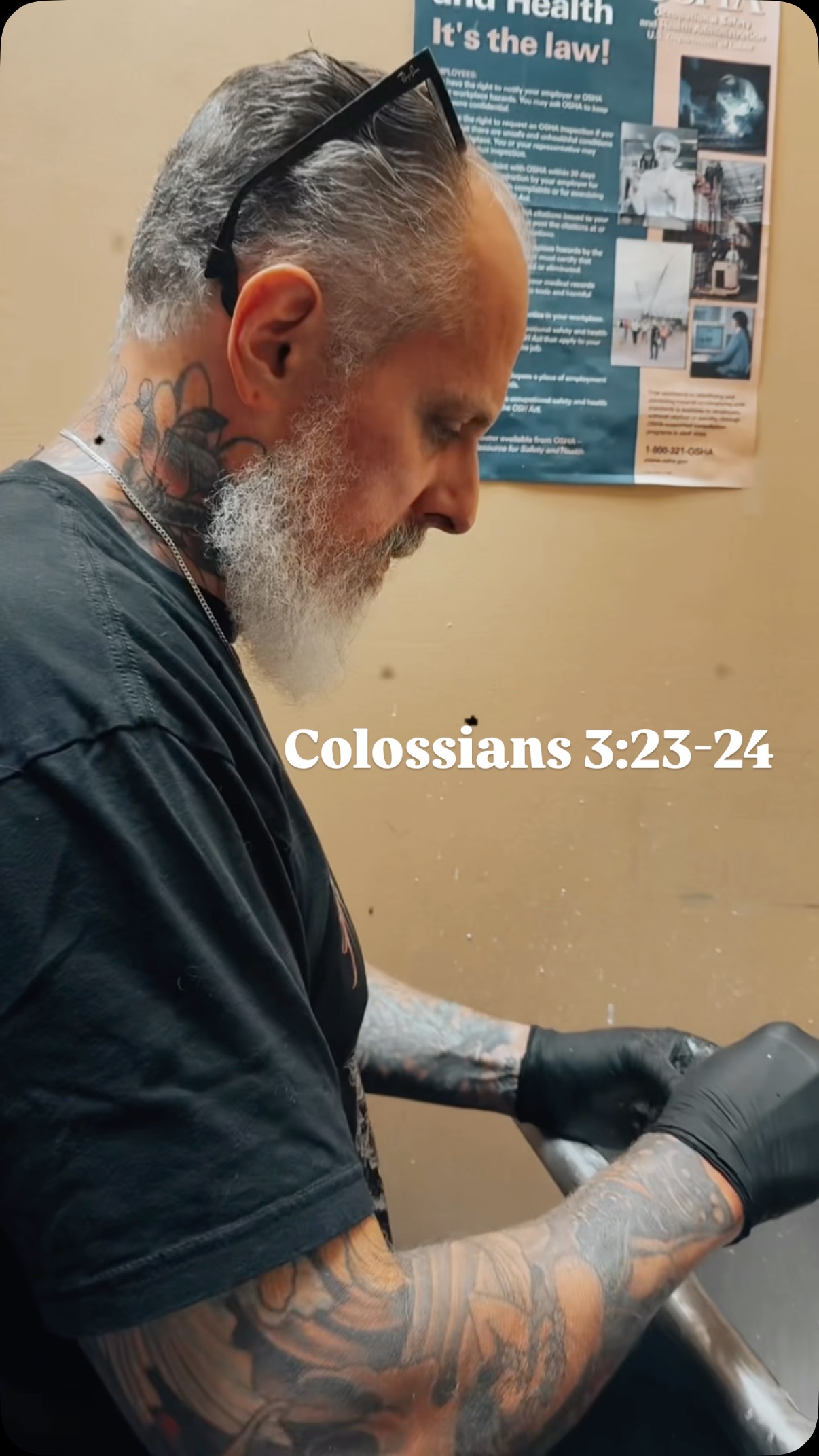 “Whatever you do, work heartily, as for the Lord and not for men, knowing that from the Lord you will receive the inheritance as your reward. You are serving the Lord Christ.”
Colossians 3:23-24 ESV