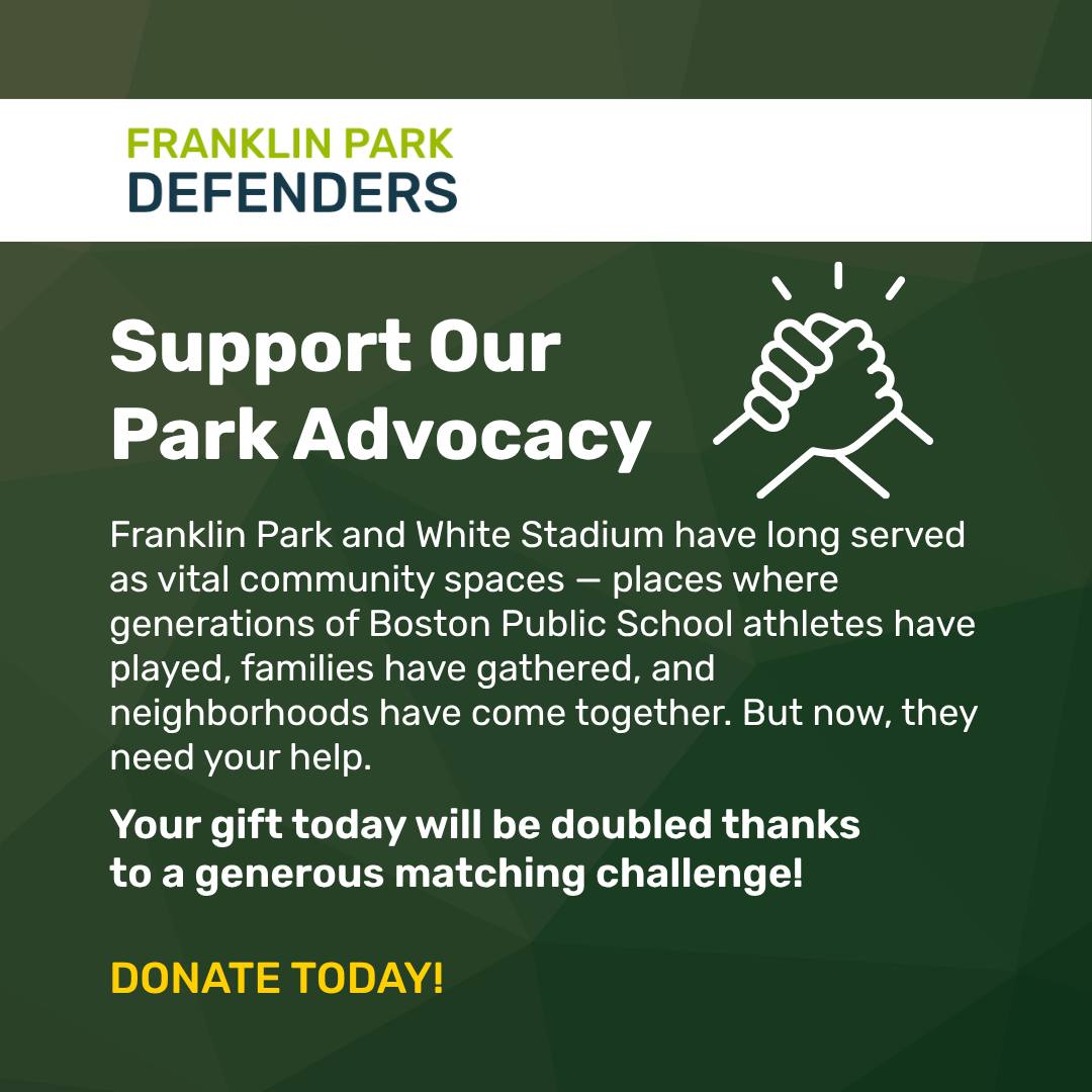 Choose a gift that tells a story! Donation link in Linktree
$19.49 - Celebrate the year White Stadium was completed, built for Boston’s students and the public.
$97 - Honor Article 97 of the Massachusetts Constitution, which defends your right to a clean, natural environment.
$200 - Stand against the proposed $200 million plan to replace White Stadium with a private sports complex.