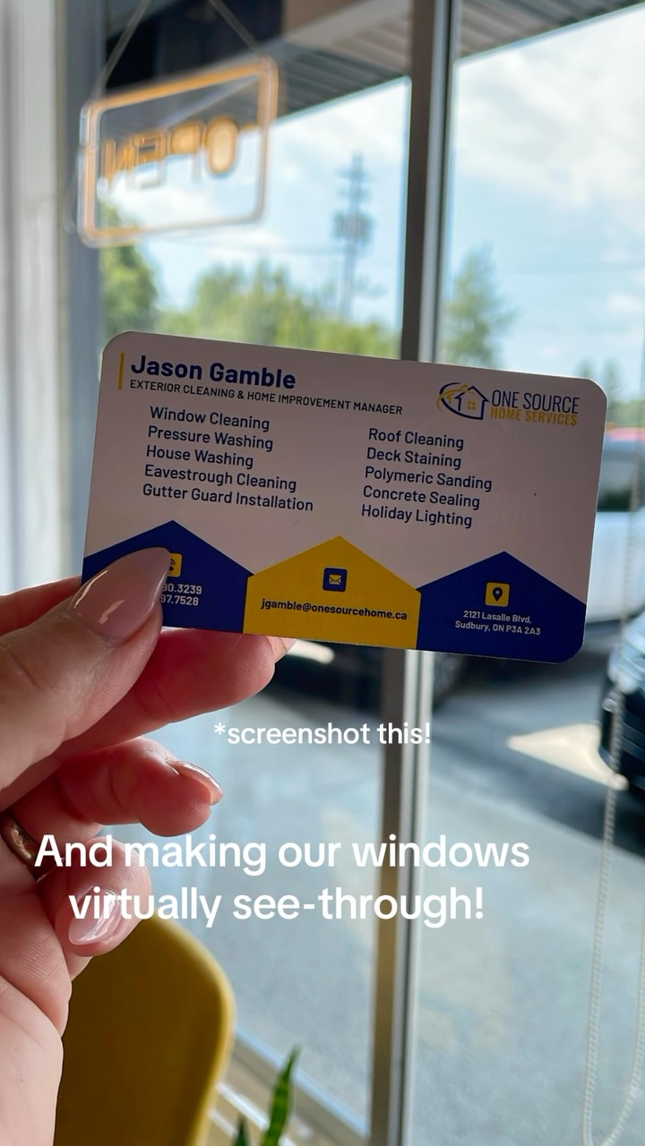 Huge thank you to @onesourcehomeservices for an incredible window deep clean! Thank you for making the salon so fresh!!
@beautyandlivelyco
#businesses #localbusiness #localsudbury #greatersudbury #influenced #windowcleaning #supportlocal