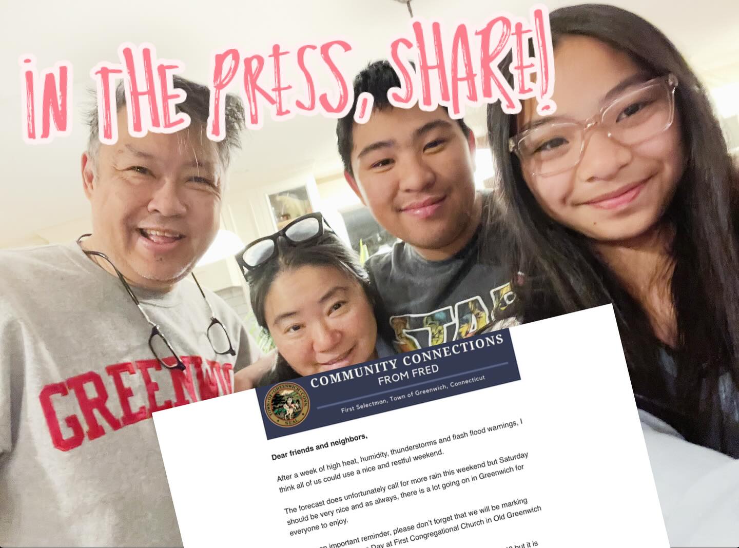 https://www.kidneyforeric.org/post/in-the-press-7-17-2025
First Selectman Fred Camillo featured Eric’s story. Please share and help us be one step closer to his matching donor! Like, Follow, Share. Thank you!