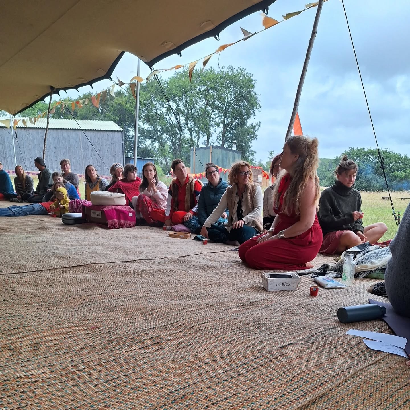 Yoga Camp Devon was such a joy this weekend. I ran a couple of Earthwalks down into the ancient woodland at the bottom of the site.
Our sheep stewards checked us in at the gate 😆
I shared stories on Friday night all about the sun, the moon & the night.
In between there was the sauna with the best view ever of the Blackdown Hills.
So gorgeous to share beautiful natural places with new people.
💚
@yogacampworld #earthwalks #natureconection #blackdownhills #restore