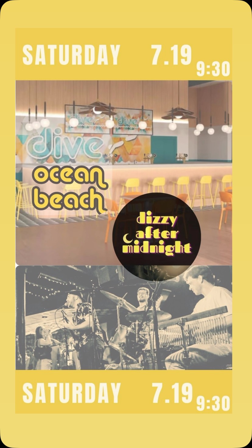 Ocean Beach — we’re coming for ya 🌊
This Saturday, July 19th, we’re bringing the full Dizzy After Midnight experience to Dive in Ocean Beach. Music kicks off at 9:30 PM — get there early, grab a drink, and let’s make this one a night to remember.
Let’s get dizzy.
#OceanBeachNY #DizzyAfterMidnight #LiveMusic #IslandVibes #DiveBarNights #LongIslandMusic #BeachGig #OBNY
