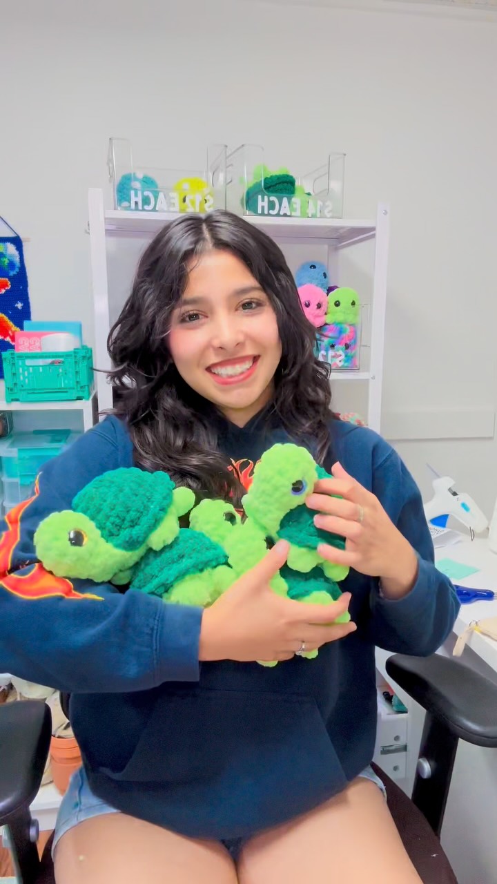 So many turtles! 👀🐢 I’m planning to make more mini plushies like these, and I need your help!
I love the classic green—but would you want to see some fun, colorful versions too? 🌈
COMMENT your color ideas below! I’m open to all the wild combos. 💭💕
#crochet #amigurumi #yarnfusion #handmadebusiness #crochetplushies #plushies