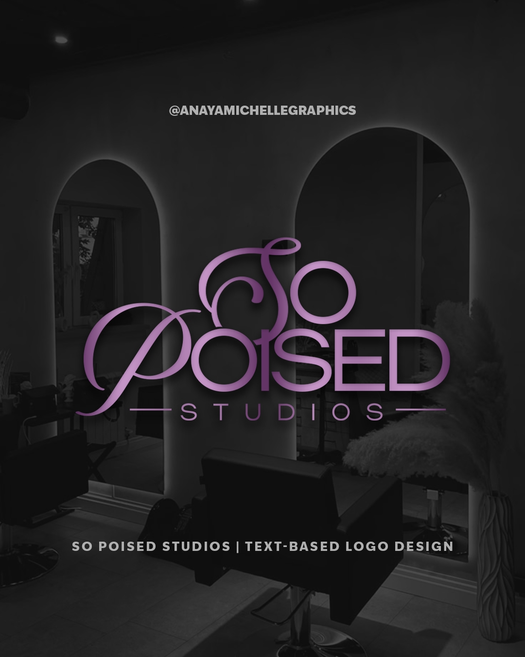 Text-based Logo design | So Poised Studios 💕