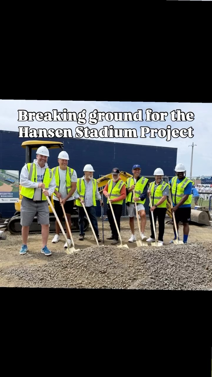 What a fun and monumental day for the baseball community of Corvallis. Today we broke ground for the upcoming Hansen Stadium Project and gathered together for another Corvallis Marketmen American Legion Alumni Game! HUGE THANK YOU to our sponsors Kevin Gregg and Tim Sissel! And thank you to everyone who came out to support your Gerding Marketmen and Alumni! Hubba Hubba! 💙💛