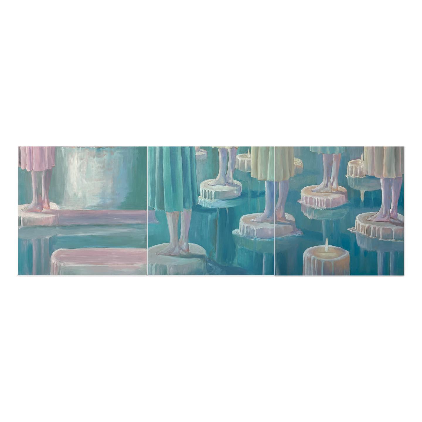 Nutnosť ochladenia ~ Necessity of cold
Akryl na plátne
56 x 56 cm (3x)
#surrealpainting #surrealart #womanart #contemporarypaintings #tripleart #contemporaryart #acrylicpainting