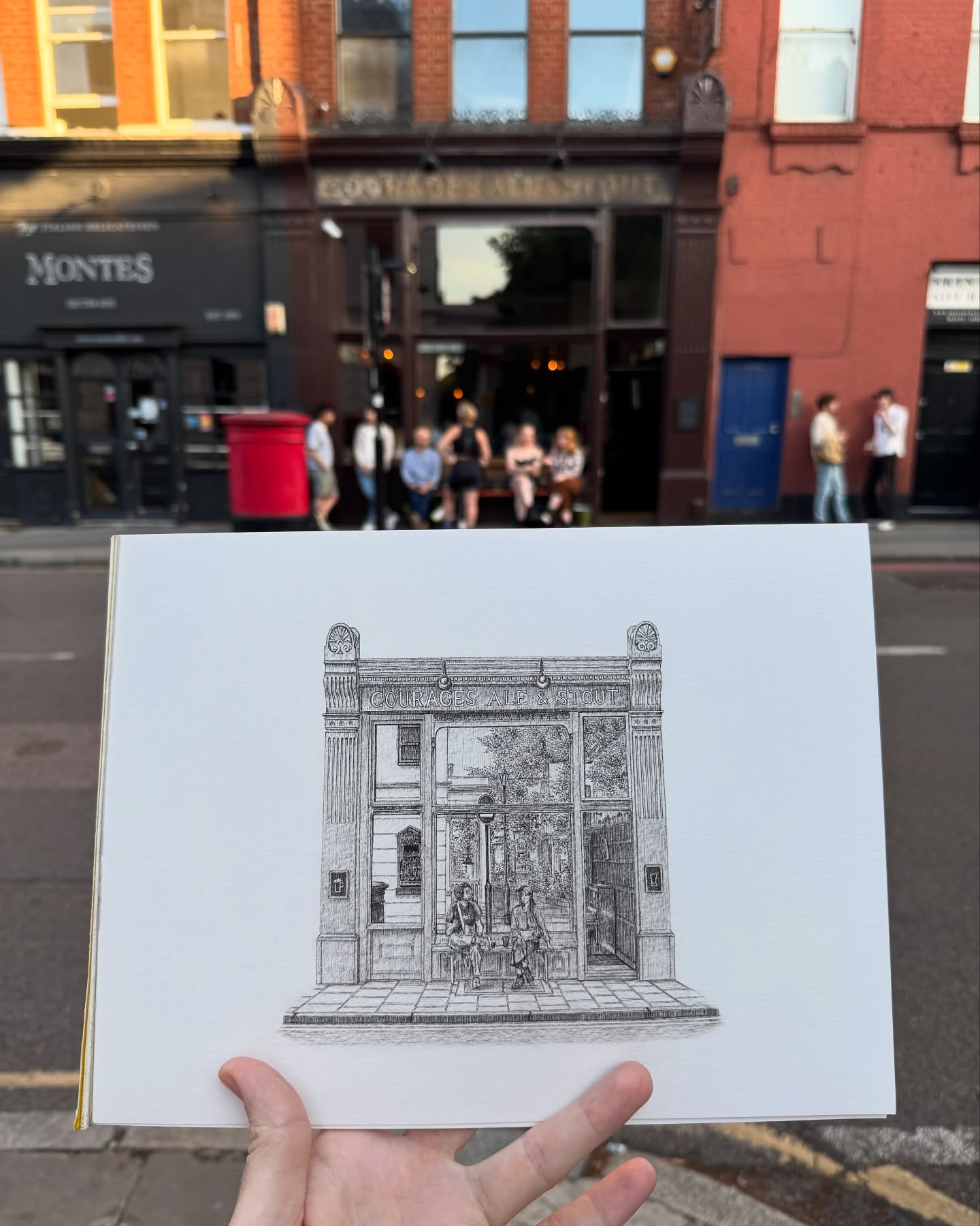 The Pocket, Canonbury Lane
Was very excited about this pub opening earlier this year - @thepocketn1
Have long been a fan of its sister pub the @southamptonnw5
Wonderful beer.. sausage rolls.. scotch eggs.. live music - what more could you wantšš»
#pendrawing #drawing #sketching #artwork #illustration #illustrator #pubsoflondon #finelineart #inkdrawing #publife