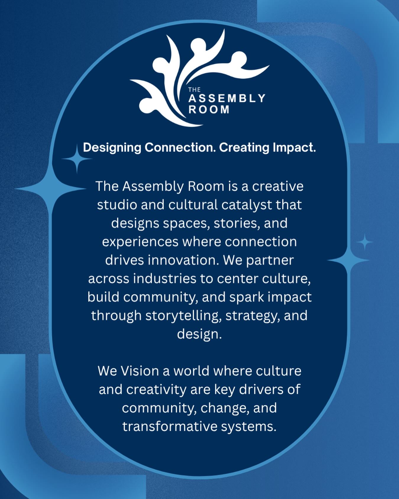 WHO WE ARE: The Assembly Room
We are a creative studio, a cultural incubator, and a gathering place for bold ideas. Founded with love and purpose, The Assembly Room exists to tell stories that matter, and to build bridges between communities through art, history, and shared experience.
We believe in the power of performance to heal, teach, and transform. Whether we’re producing immersive theater, designing powerful spaces, or hosting cross-cultural events, we do it all in the spirit of connection and creative justice.
Our values keep us grounded:
Creativity as resistance
Collaboration as community
History as truth
Expression as freedom
This is The Assembly Room.
And we’re just getting started.
#TheAssemblyRoom #WhoWeAre #CreativeJustice #ArtsAndCulture #ClevelandCreators #CulturalConnection #CommunityDriven