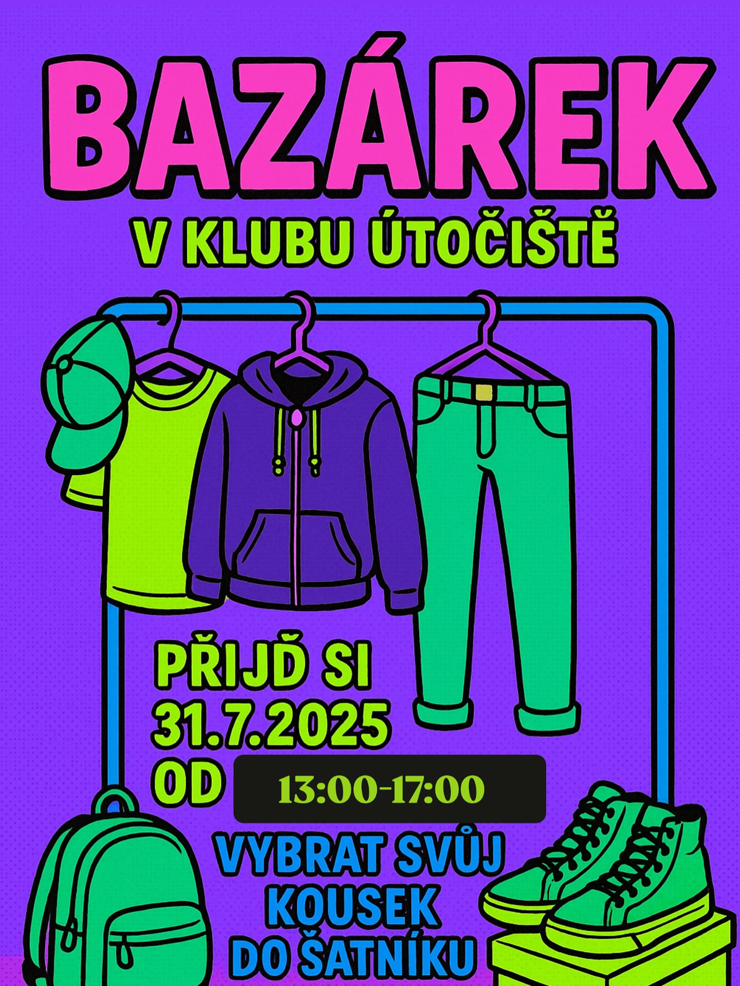 #Bazárek je zdarma 🥳 # pouze pro ty co chodí do klubu #kdo dřív přijde, ten uloví nejlepší kousek