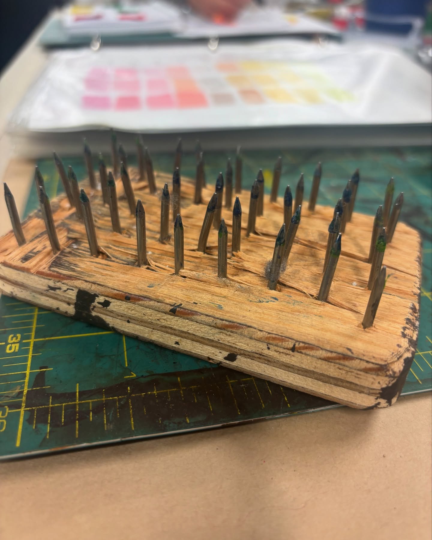 Found in the depths of the Dye Room cupboards at The Banff Centre ..... proof that Breakdown Artists will always find a way 😂😂 @breakdown.artist #mcgyvorwouldbeproud #bts #theatre #costumes