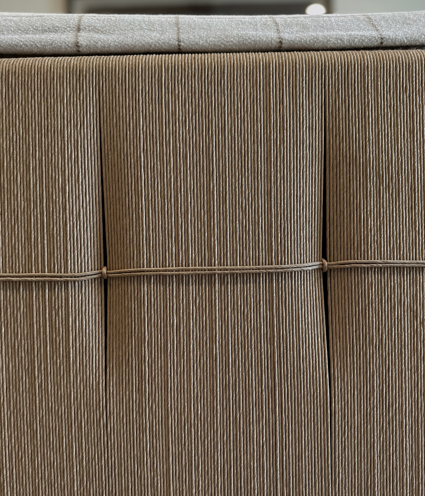 Every fold, every stitch, intentionally placed. This bed is everything you could ever want in the master bedroom of a coastal home.
#1889designs | #coastalproject #beddetail #bedroomdesign #texture