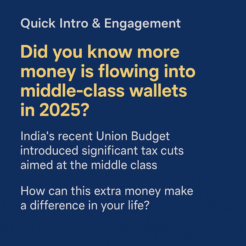 Middle Class, Meet Your Money Moment! 💸 India's 2025 tax cuts mean more cash in your wallet—so how will you use it? Upgrade your lifestyle, invest in your dreams, or finally take that family trip. Share your plans and let’s inspire each other to make the most of this financial boost! #EconomediaExplains #MoneyMatters