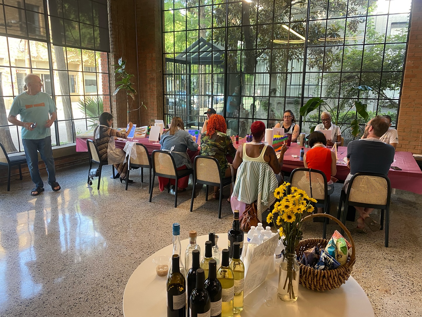 Thank you for everyone who came out for our Paint And Sip night! We created a masterpiece we hope to display in the Expo Park common areas! 🎨🧑🏼🎨🍾🥂
#paintandsipfun🍷 #bobross #expopark