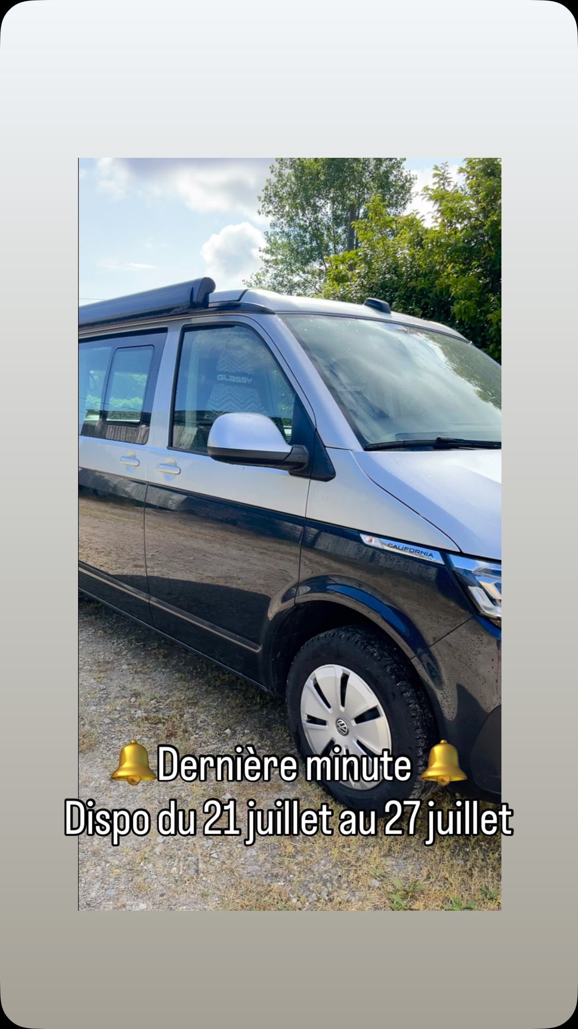 Parfait pour fuir la pluie 😎 VW T6.1 Ocean dispo du 21 au 27 juillet !! Rdv sur 4seasonsvan.com ou en MP