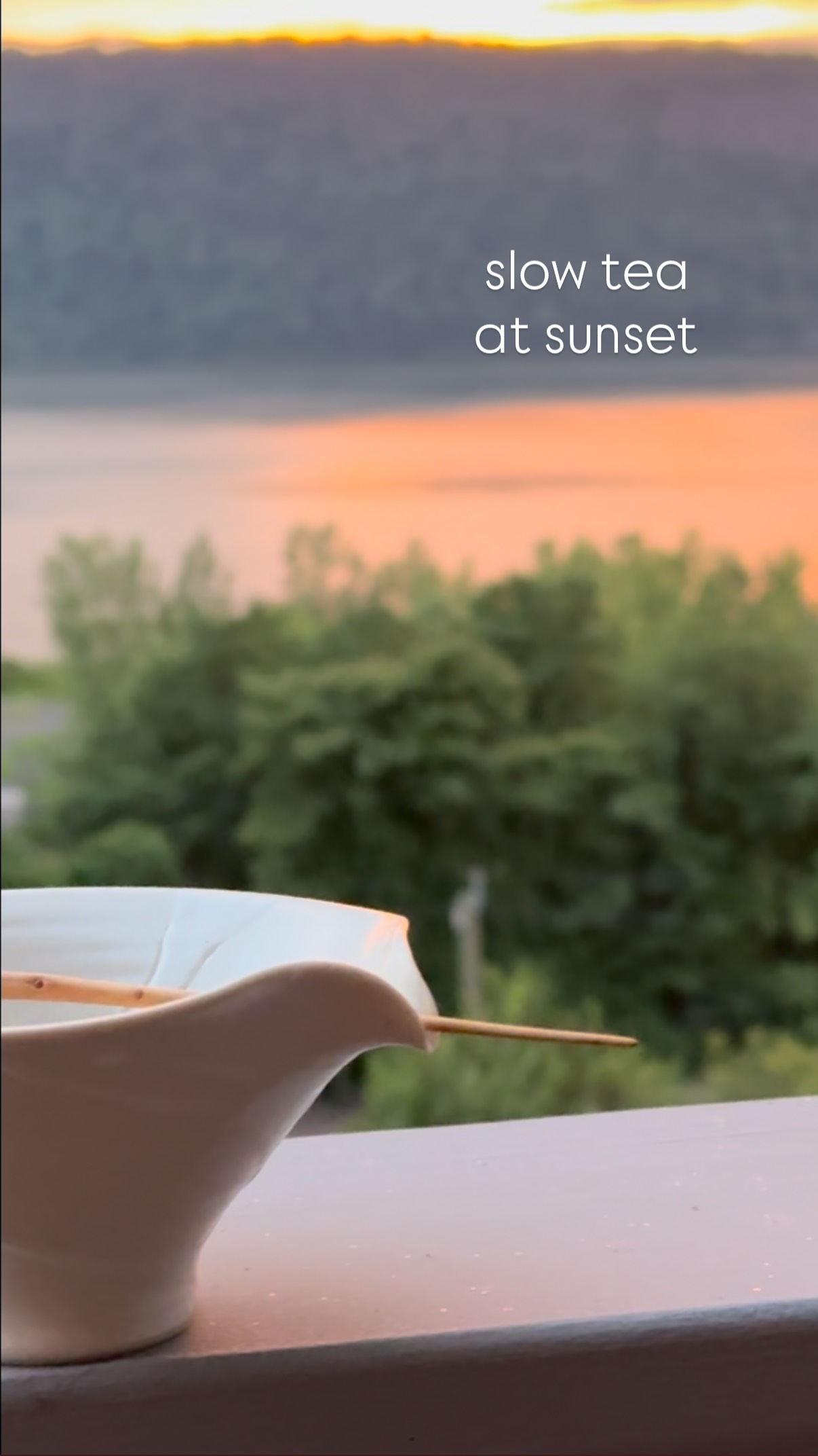 #hastingsonhudson #sunset #slowtea #gratitude