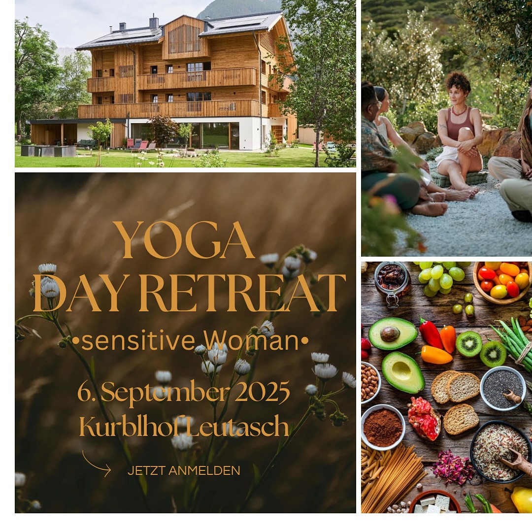 Ein ganzer Tag für dich. Für dein Herz. Für deine Sensitivität. Für dein Frau sein.
Wenn du oft viel fühlst, tief denkst, und dich manchmal fehl am Platz fühlst in einer lauten Welt – dann ist dieser Tag für dich gemacht.
✨ Sensitive Woman – Day Retreat ✨
📍 6. September 2025 | Kurblhof Leutasch (Tirol)
Tauche ein in einen Raum, in dem du nichts leisten musst.
Ein Raum, in dem du still werden darfst – und dich selbst wieder spürst.
Was dich erwartet:
🌿 Frauenkreis & Kakaozeremonie
🧘 Somatic Movement, Meditation, Journaling
🍓 Bio-Brunch – liebevoll & regional
🛁 Wellnesszeit zum Loslassen
🎵 Yin Yoga & Klangbad zum Abschluss
✨ inkl. Workbook für zu Hause
Ein Retreat für deine Innenwelt. Für deine Wahrheit. Für dein „Zart & Kraftvoll“-Sein.
Hier darfst du weich sein – und gleichzeitig bei dir ankommen.
🔸 Energieausgleich: 198 €
🔸 Anmeldung via WhatsApp: +43 660 2725002
Es sind nur wenige Plätze verfügbar – sichere dir deinen Platz jetzt.
Ich freue mich so sehr auf diesen Tag mit dir. 🤍
#SensitiveWoman #YogaRetreatAustria #Frauenkreis #Kakaozeremonie #Herzarbeit #YinYoga #SpiritualSelfcare #Achtsamkeit #InnerWork #SomaticHealing #KakaoRitual #RetreatAustria