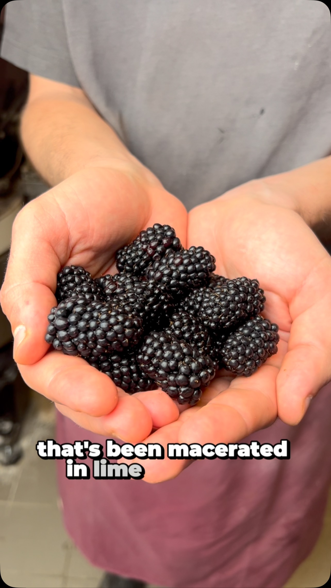 New ice cream special: creamy buffalo soft serve with tangy seasonal blackberries 💖🍦