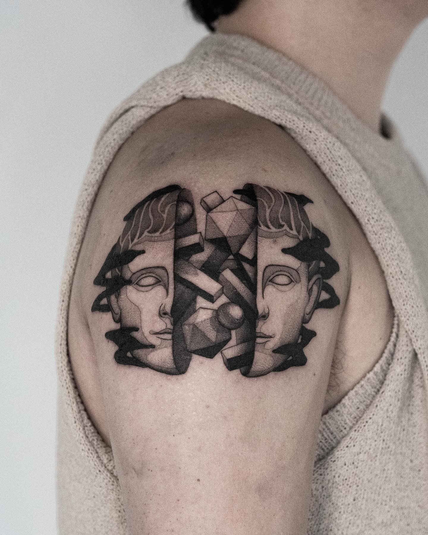 One thing led to another, her hands folded into each other as she watched herself resist. The withered flowers by the side of the road, however, longed for the rain that was about to break.
-
Thanks Lorenzo, it was a pleasure to meet you and design this tattoo for you.
#blackworktattoo #surrealism #tattoodesign #tattooart #psychedelictattoo #flashtattoo #eindhoventattoo #dutchtattooer #illustration #minimalistictattoo #tattooeindhoven #dotworktattoo #graphicdesign #moderntattoo #blackwork