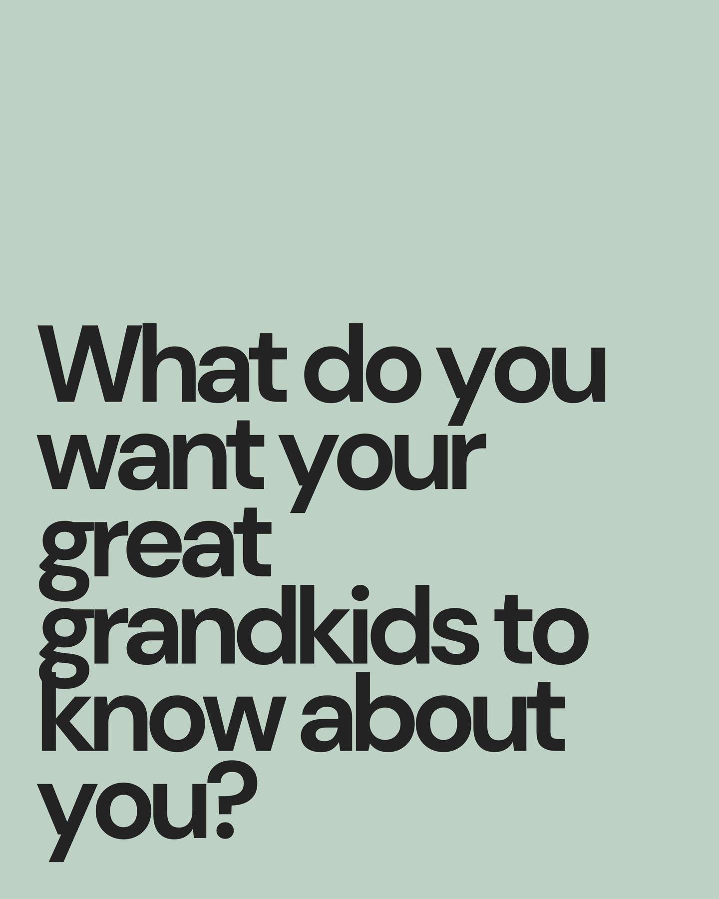 My kids are always full of questions about their grandads and great-grandparents they never got to meet — but the truth is, we don’t have many of their stories.
Not their dreams, favourite song, their talents, what made them laugh— the stuff that actually makes a person them.
So we’re making a change.
We’re collecting stories now — the silly, the sad, the unforgettable — so the next generations won’t have to wonder.
Because your story matters.
Someone in the future is going to want to know every bit of it.
#StoriesInYourHands #family #familyvideo #familyhistory #familytree #lifestories #grandmother #grandfather #familymemories #stories #familystories #storytelling #bondingtime #giftideas #familydocumentary