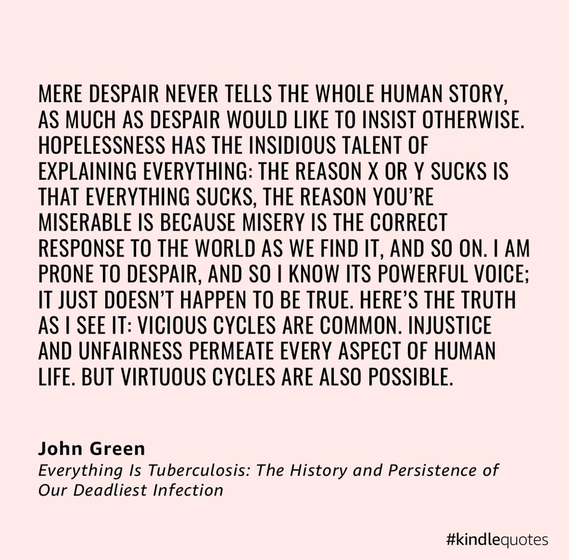 Back at home now and I got to do some reading on the plane. If you have the time totally recommend #everythingistuberculosis
