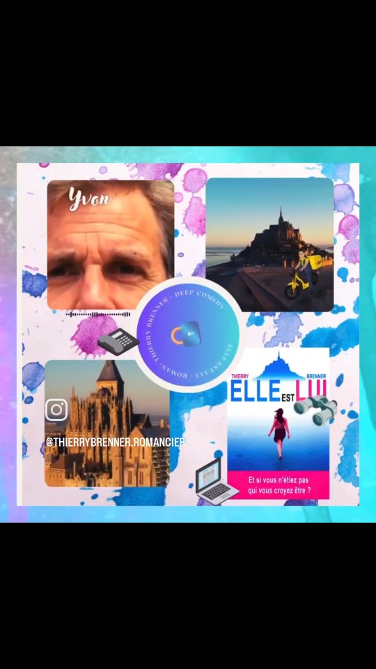 Le Pitch
Manon, romancière installée au Mont Saint-Michel, est en panne d'inspiration. Son dernier projet ? L'histoire de Thibault, un jeune homme brisé par la perte de sa compagne, qui tente de se reconstruire . Insatisfaite de son début, elle jure, claque son ordi et file sous la douche pour se calmer… À son retour, elle commence à réclamer de l'aide en ligne mais n'a pas le temps de finir son message : **Thibault. lui apparaît à l'écran**. Comment un personnage peut-il s'échapper d'un roman pour s'inviter dans la vie de son auteur ? Entre absurdité et vertige existentiel, Manon et Thibault vont devoir cohabiter dans une aventure pleine d’humour où fiction et réalité s'emmêlent dangereusement."
#elleestlui #booktok #deepcomedy #humourbritish #nonsense #chicklit thierrybrenner.com