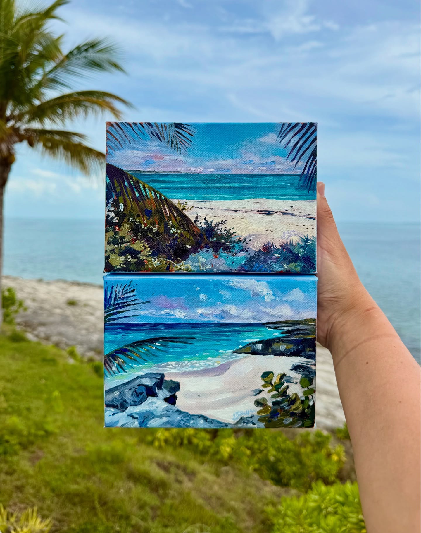 two gentle mini seascapes 🌤️
5 x 7 in. | oil on canvas
both sold!
#oiloncanvaspainting #bahamianartist #seascape