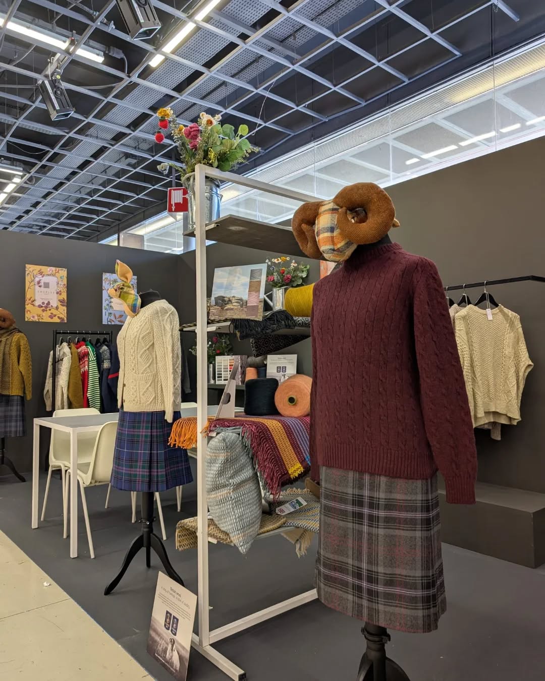 Pitti Filati 2025 🚲
Thank you to everyone who visited our stand at Pitti Filati this year.
An extra special thank you to @fruitbattextiles for making the beautifully crafted woven animal heads and to @kiltsandsuits for the striking kilts.
#pittifilati #pittiimagine #florence