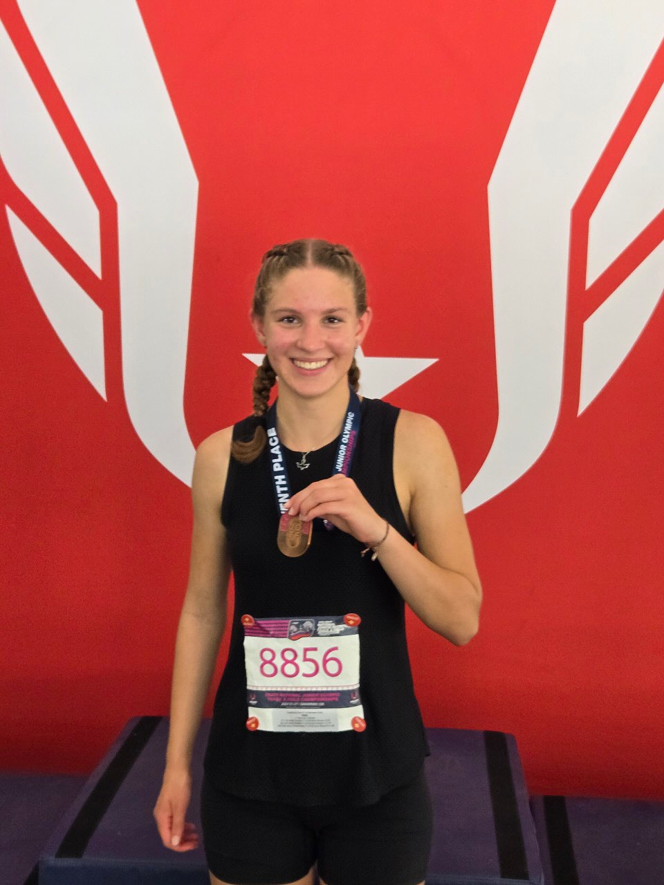 Join me in congratulating @zoecrawford06 of @montereyhightrack on earning All-American honors in the 2K steeple chase at the 2025 National Junior Olympics! Zoe placed 7th with a new PR of 8:29.34. Zoe will also compete in the long and short hurdles later this week. Extremely proud of Zoe and the hard working coaches this season! Keep shining! #nothingslow #usatf #usatfjuniorolympics @pausatf