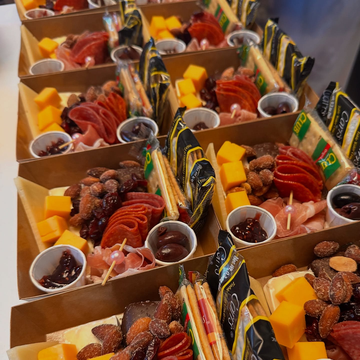 Charcuterie boxes are ready “to go” for tomorrow @parleylakewinery visit @soupdujoor to purchase & pair it with your favorite wine choice. Food truck is open 11-5 Saturday & Sunday!🍷🧀