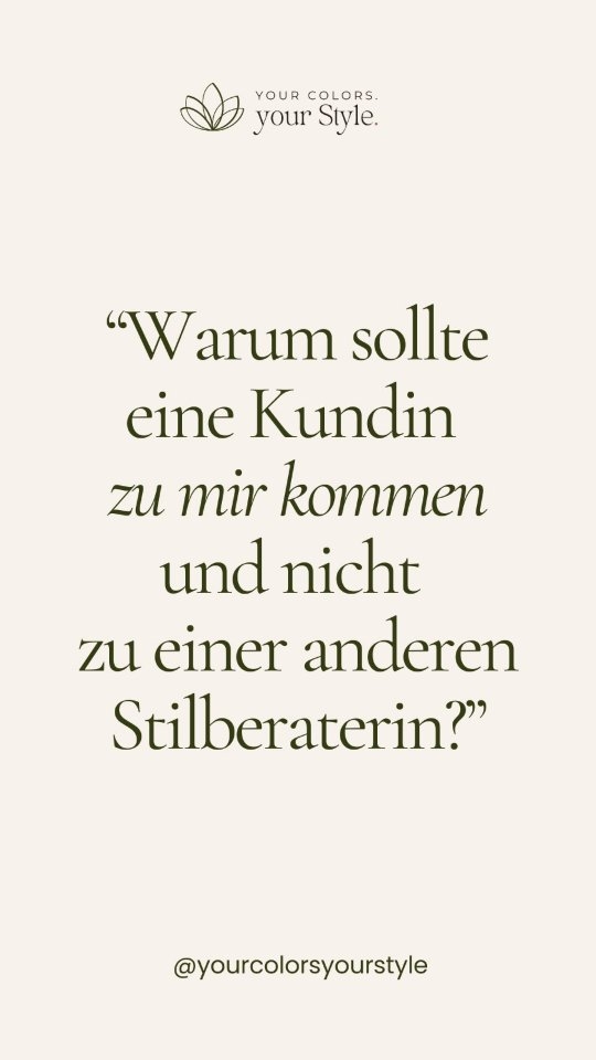 Eine gute Stilberatung geht weit über Mode hinaus. Es ist eine vertrauensvolle Zusammenarbeit zwischen Stilberaterin und Kundin ✨
💡 Warum ist Kundenvertrauen so wichtig?
Nur wenn unsere Kundinnen uns vertrauen, werden sie offen über ihre Unsicherheiten, Wünsche und Bedürfnisse sprechen. Diese Offenheit ist der Schlüssel, um ihnen wirklich zu helfen.
Eine gute Stilberatung basiert nicht nur auf Fachwissen, sondern auch auf Empathie. Die Kundin muss sich bei uns gesehen, gehört und verstanden fühlen.
❤️ So wird das Kundenvertrauen aufgebaut:
1️⃣ Zuhören: Hör aktiv zu, ohne zu bewerten. Jede Kundin ist einzigartig.
2️⃣ Ehrlichkeit: Sei ehrlich, aber einfühlsam – Kundinnen schätzen authentisches Feedback.
3️⃣ Diskretion: Was in der Beratung besprochen wird, bleibt in der Beratung.
4️⃣ Kompetenz zeigen: Unsere Expertise gibt Sicherheit. Verbinde Fachwissen mit Empathie.
Denkt daran: Vertrauen ist keine Einbahnstraße. Wenn wir unsere Kundinnen das Gefühl geben, dass sie mit ihrer Persönlichkeit und ihren Wünschen im Mittelpunkt stehen, wird daraus mehr als nur eine Beratung: es entsteht eine echte Verbindung. 💕
#stilberatung #kibbebodytype #kundenvertrauen #ausbildungzurstilberatung
