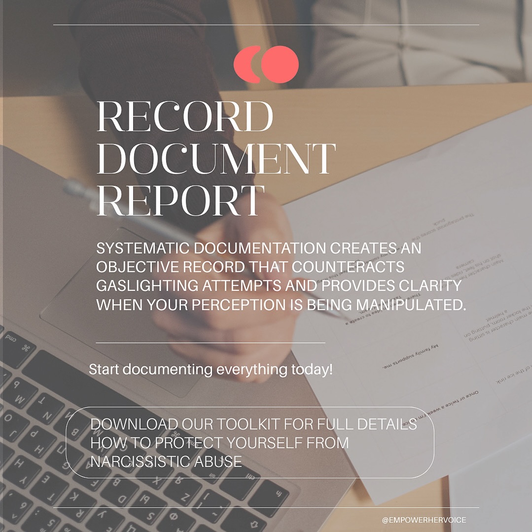 Have you ever questioned your own reality after a conversation? “That never happened,” they say. But you KNOW it did.
Gaslighting thrives in uncertainty. But there’s a powerful antidote: documentation.
Systematic record-keeping isn’t just organisational—it’s a form of self-protection that:
* Creates an objective timeline you can trust when your memories are questioned
* Provides pattern recognition when individual incidents seem “minor”
* Offers emotional validation when you’re made to feel “too sensitive”
* Builds confidence in your perceptions when they’re constantly undermined
Your notes app, a dedicated journal, or even voice memos can become powerful allies in your journey to clarity.
Remember: The need to document conversations isn’t paranoia—it’s a reasonable response to unreasonable behaviour. Use facts not opinions.
RECORD: everything you can photos, videos, voice notes, conversations
DOCUMENT: make a timeline keep it in a drive on your PC
REPORT: everything relevant to the police. Narcissist abuse is domestic abuse
What documentation method has helped you maintain clarity? Share below 👇
#EmpowerHerVoice #Empowerment #WomenSupportingWomen #SelfCare #HealingJourney #NarcissisticAbuse #SurvivorStories #RedFlags #EmotionalHealth #BreakTheSilence #MentalHealthTools #SurvivalToolkit #EmotionalSupport #SelfHelp #SupportGroup #CommunityHealing #TogetherWeHeal #StrongerTogether #HealingTogether #JournalingPrompts #ReflectAndGrow #MindfulJournaling #PersonalGrowth #SelfDiscovery