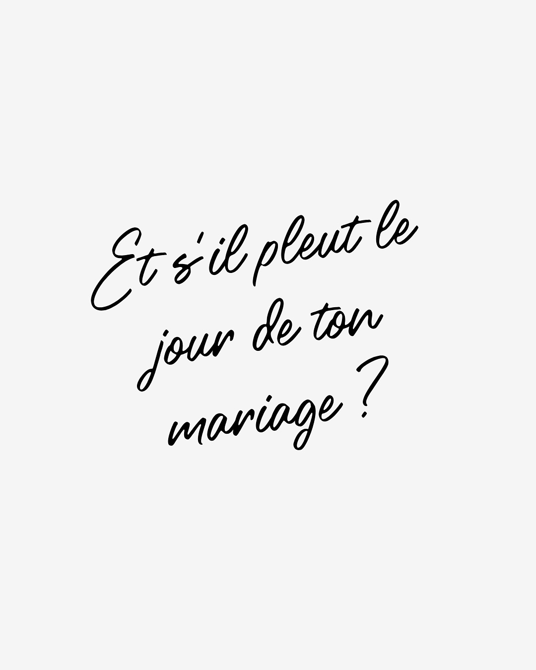 ☔️ Et s’il pleut le jour de ton mariage ☔️
Je t’invite à aller directement voir l’avant dernier slide 😌✌🏻
———
#melanievauryphotographe #conseilmariage #photographeoise #mariagepluvieuxmariageheureux #mariagepluvieux