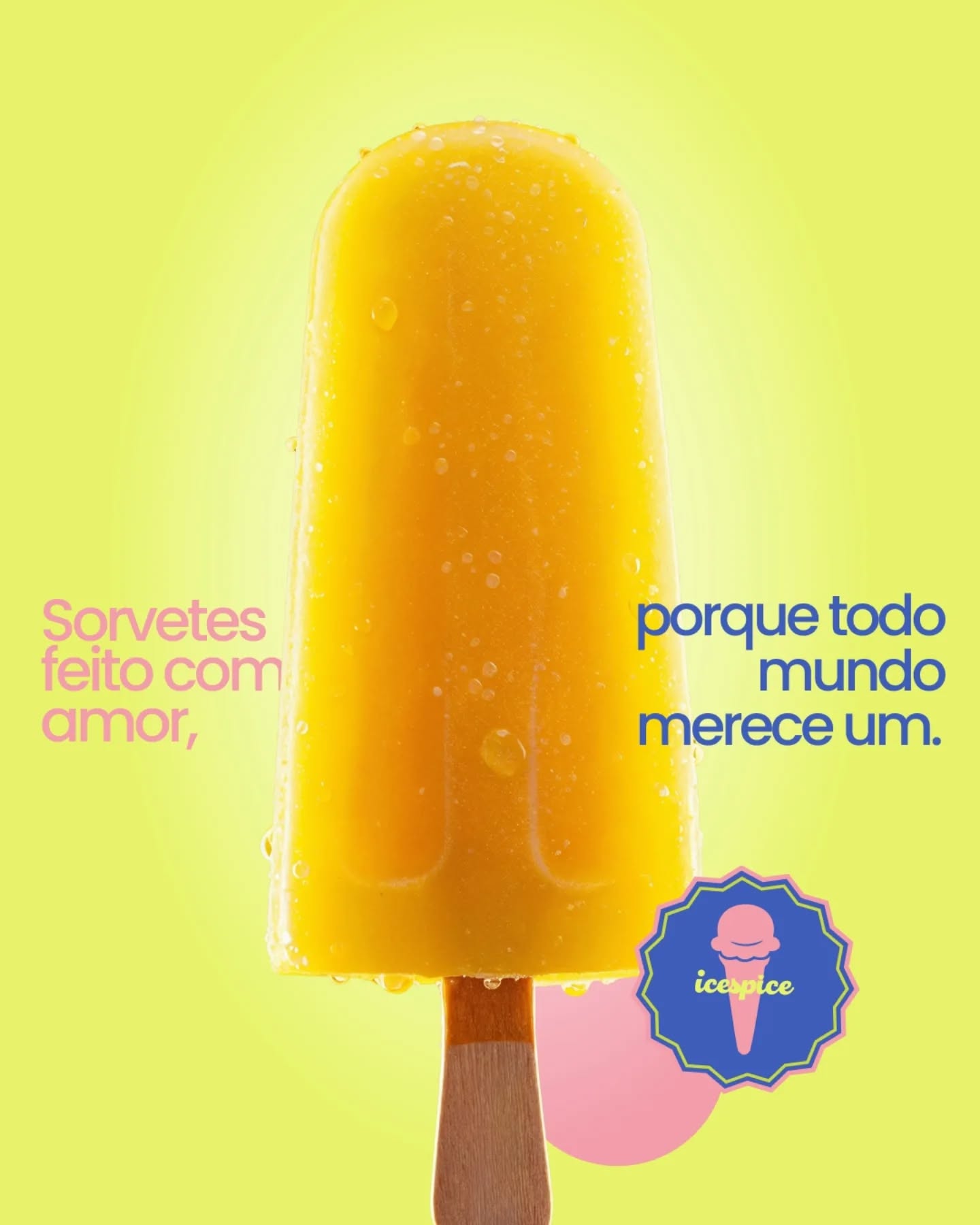 Picolé feito com amor, porque todo mundo merece um momento doce e especial.
Ice Spice, mais doces do que nunca. 🍨😋