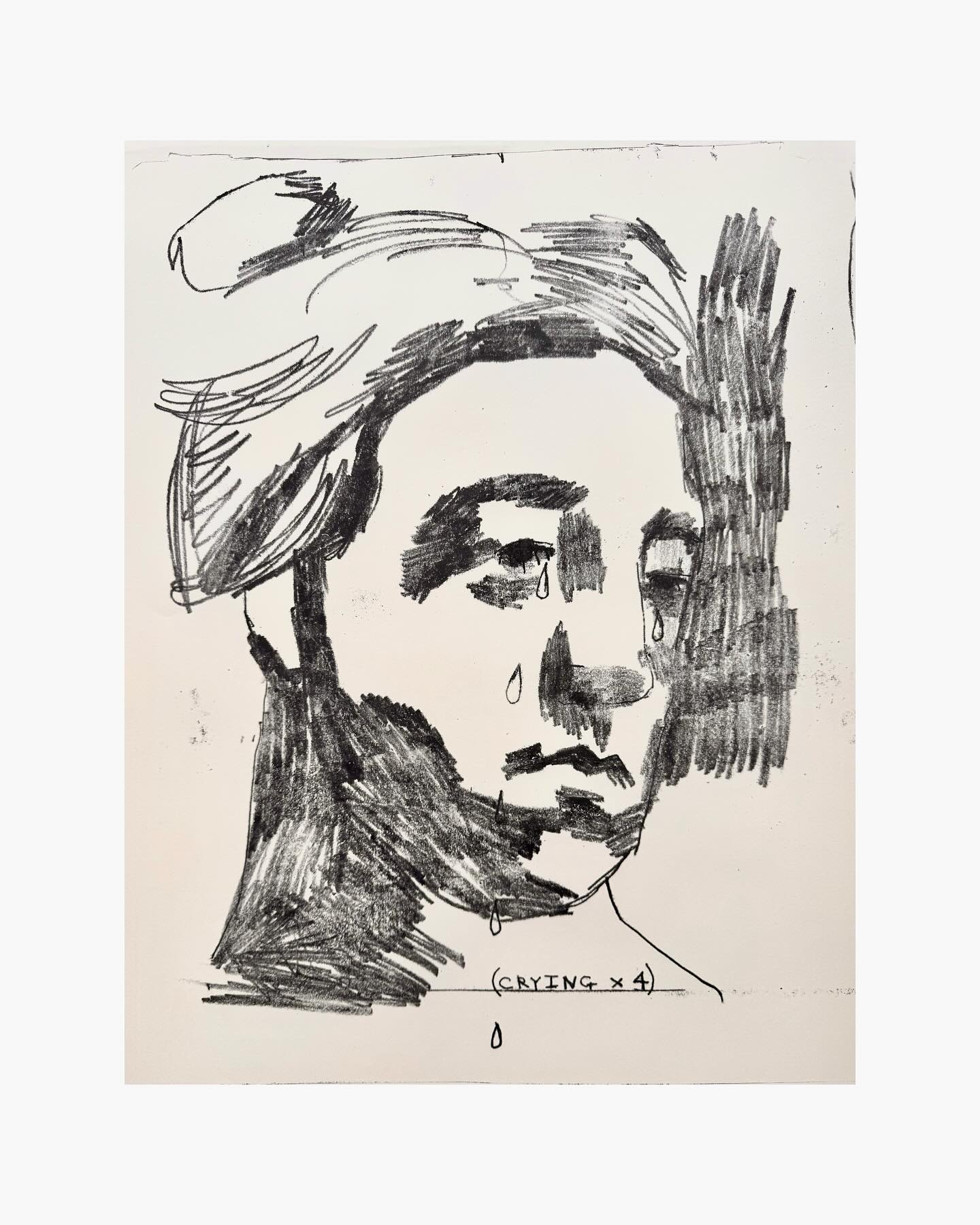 in case you wanted to see another drawing of a crying person
‘Crying x4’
monotype on paper, 47x57cm, 2025
—
#drawing #art #artist #sketch #artwork #draw #celf #painting #artistsoninstagram #welshartist #sketchbook #drawings #artoftheday #instaart #monoprint #arte #monotype #sketching #ink #pencildrawing #portrait #crying #pencil
