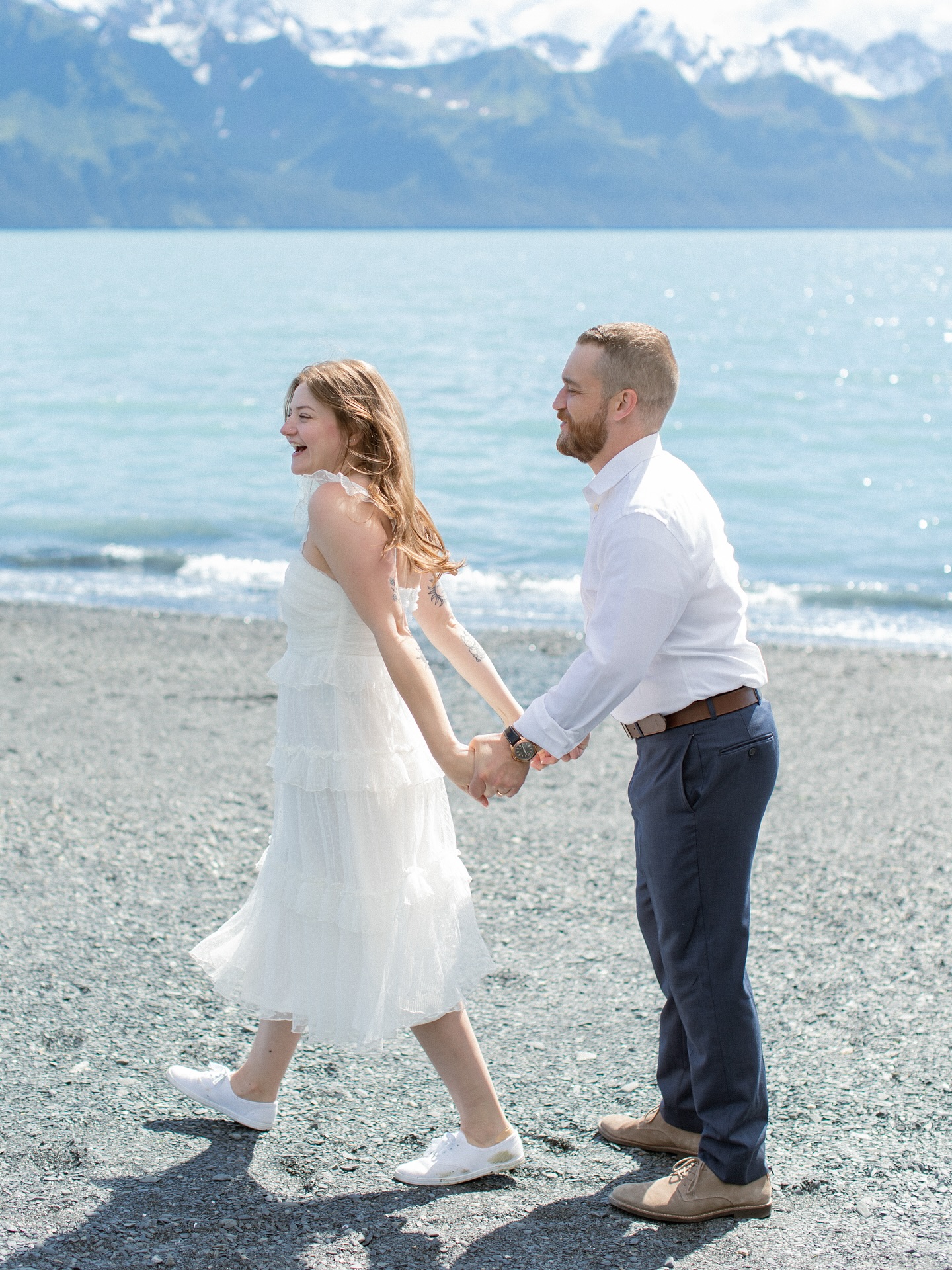 Mel + Michael 🌊
There are good days in Seward - and then there are incredible blue bird sky, tourquoise water, shining sun days 😍