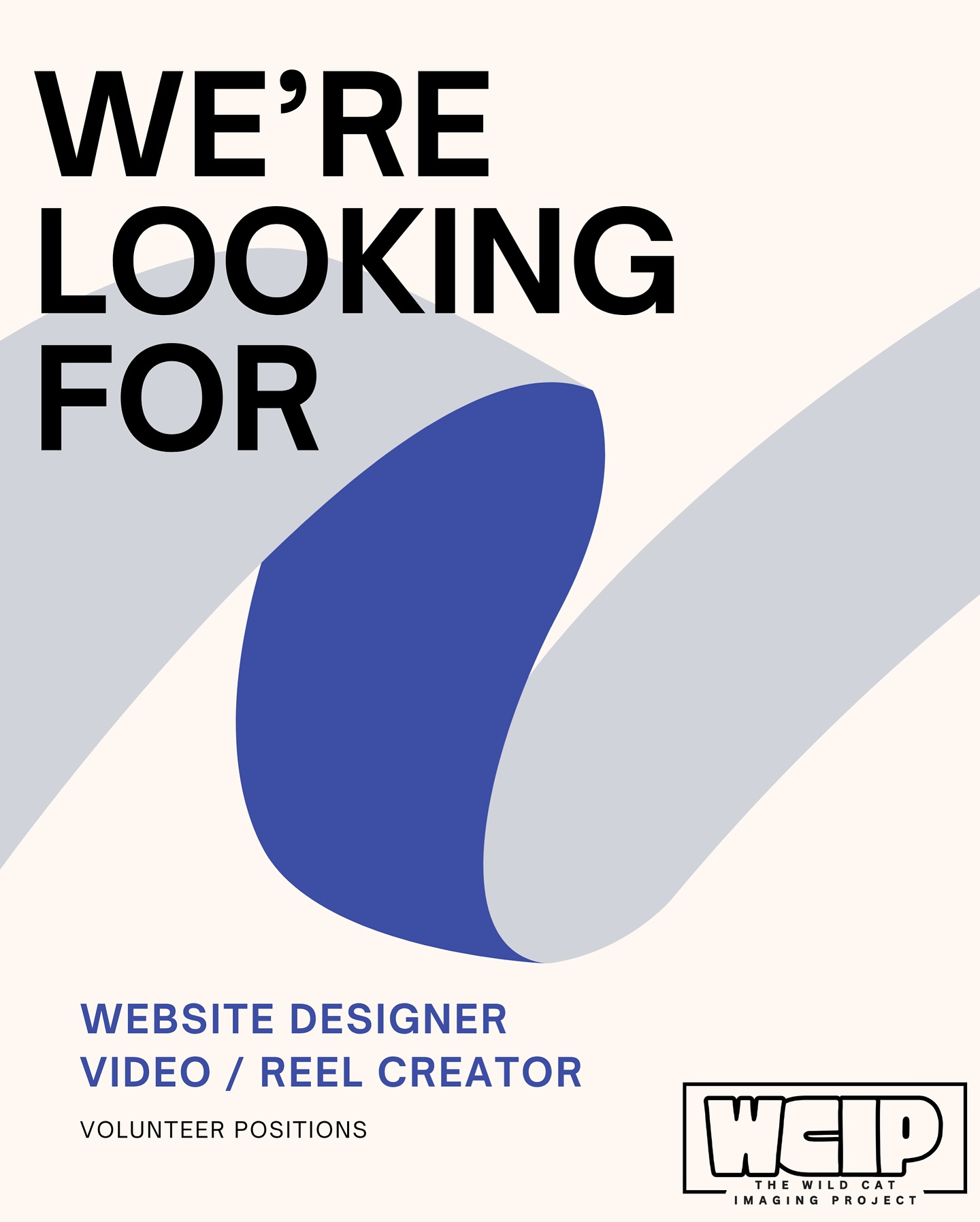 🚨 We’re looking for 2 passionate people to join The Wild Cat Imaging Project team!
🖥️ Web Designer – Help us improve our Wix site and boost our online presence.
🎥 Video/Reel Creator – Love wildlife and storytelling? Help us craft engaging reels from raw trail and DSLR cam footage.
Both roles are voluntary but make a real difference with the project🌎🐾
👉 DM us or email wildcatimagingproject@gmail.com to get involved!
#WildCatImaging #WildCatProject #WildCatConservation #WildCatPhotography #BigCatConservation #SaveTheWildCats #WildlifePhotography #WildCatsOfInstagram #WildlifeImaging #CatConservation #WildlifeProtection #NatureLovers #ConservationPhotography #EndangeredSpecies #WildlifeConservation #SaveOurWildlife #ProtectOurPlanet #NaturePhotography #WildlifePlanet #PlanetEarth #InstaWildlife #NatureLoversOfInstagram #WildlifeShots #AnimalsOfInstagram #ExploreTheWild #WildlifeProtection #CatsOfInstagram #AnimalLovers #ExploreWildlife #NatureAddicts